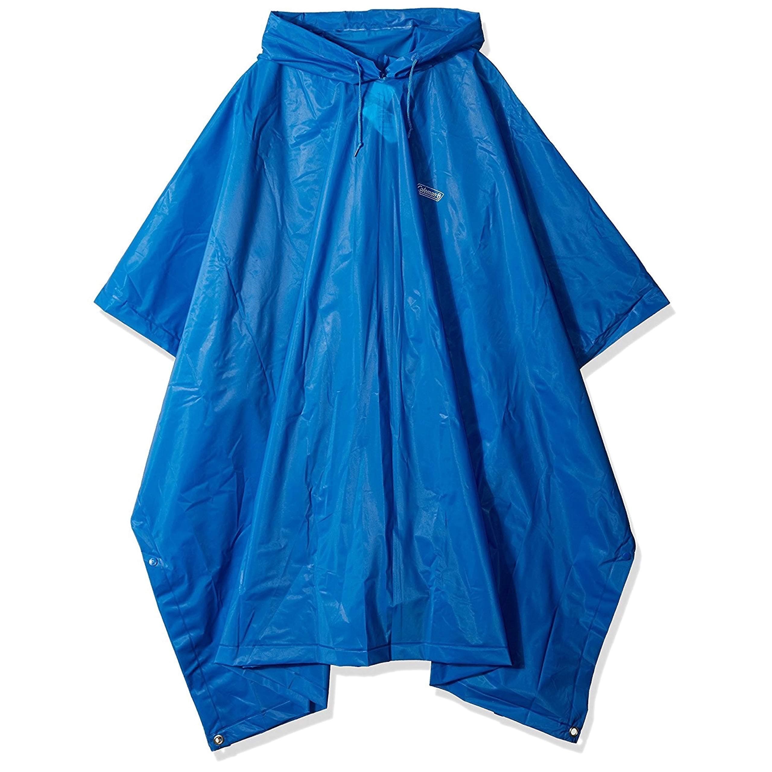 Coleman Rain Poncho | Adult Waterproof Poncho, One Size, Blue