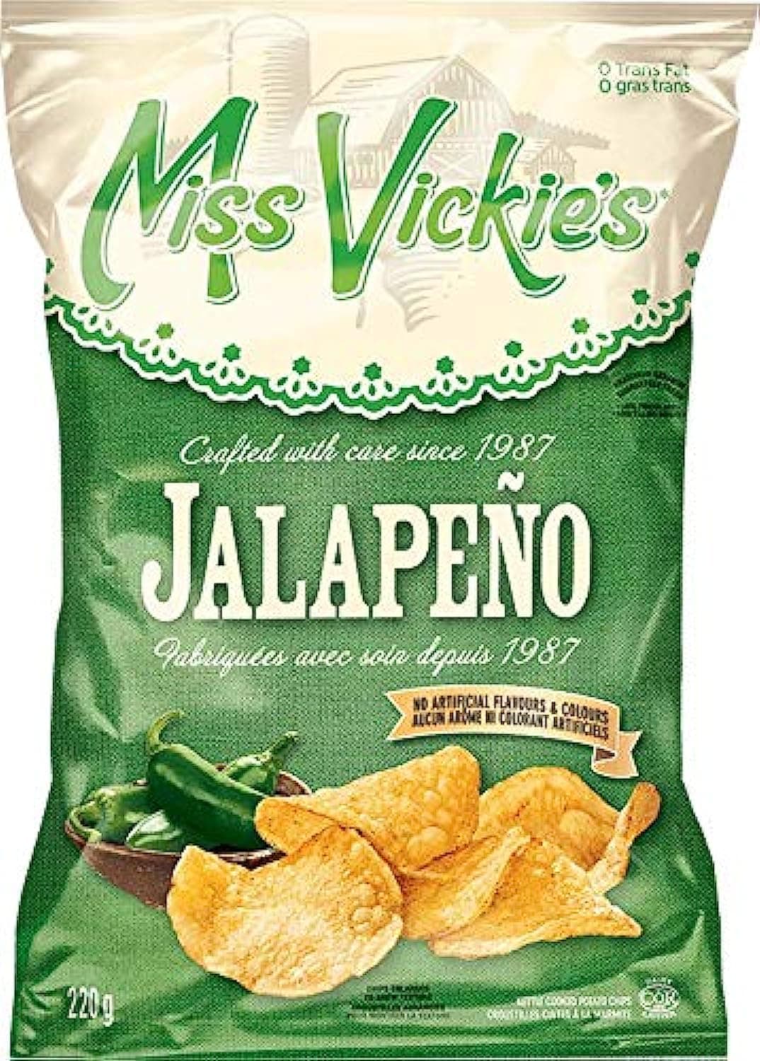Miss Vickies Jalapeno Kettle Cooked Potato Chips 220g (2-Pack)