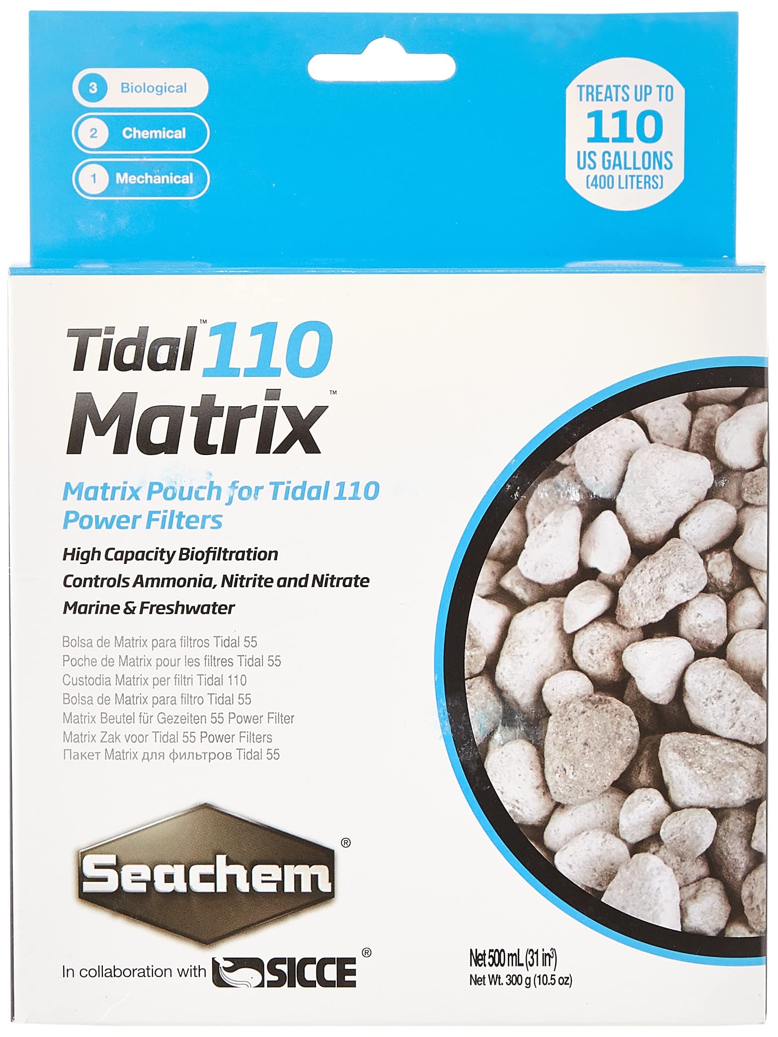 Matrix High Capacity Biofilter - Marine and Freshwater Tidal Filtration,White