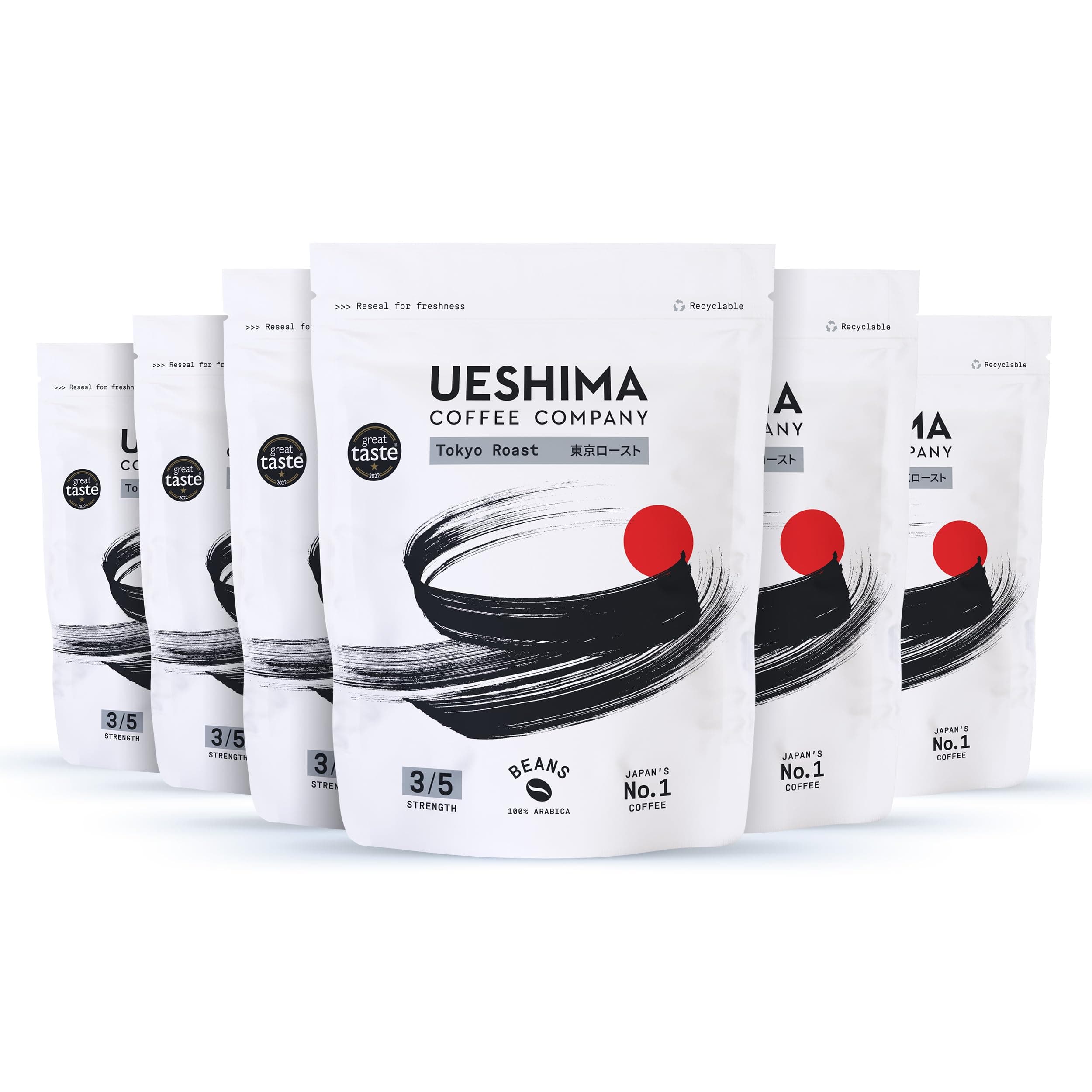 Ueshima Tokyo Roast Coffee Beans 250g (pack of 6)