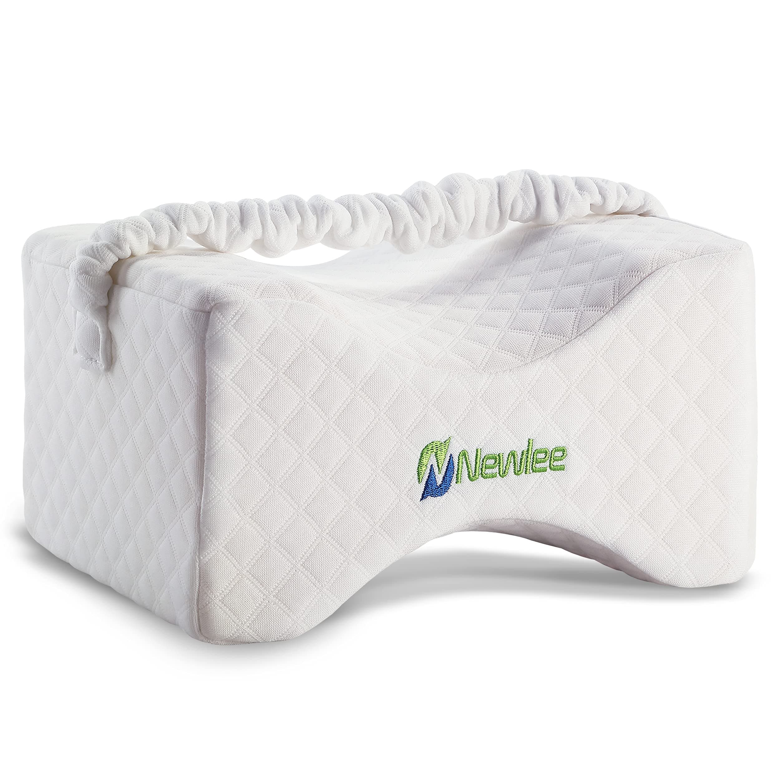 Newlee Knee Pillow to Relieve Lower Back, Knee, Hip And Joint Pain, Sciatica And Pregnancy Discomfort Contour knee Cushions for Sleeping, Orthopedic Leg Positioner Pillow