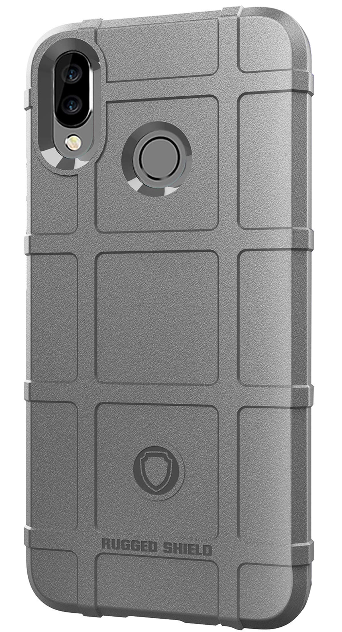 Huawei Nova 3i/P Smart Plus Case, Rugged Armor Skin Friendly Soft TPU Non-slip Full Portection Phone Case with Resilient Shock Absorption Design for Huawei Nova 3i/P Smart Plus(Gray)