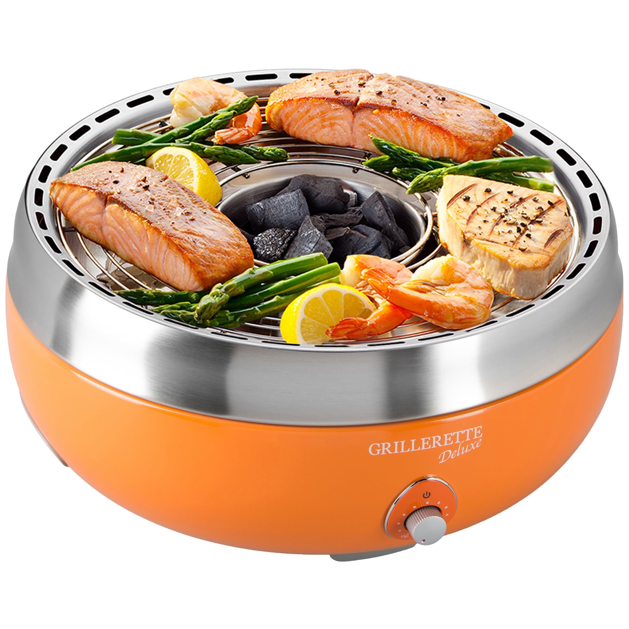 Food and Fun table charcoal grill Grillerette Premium, orange