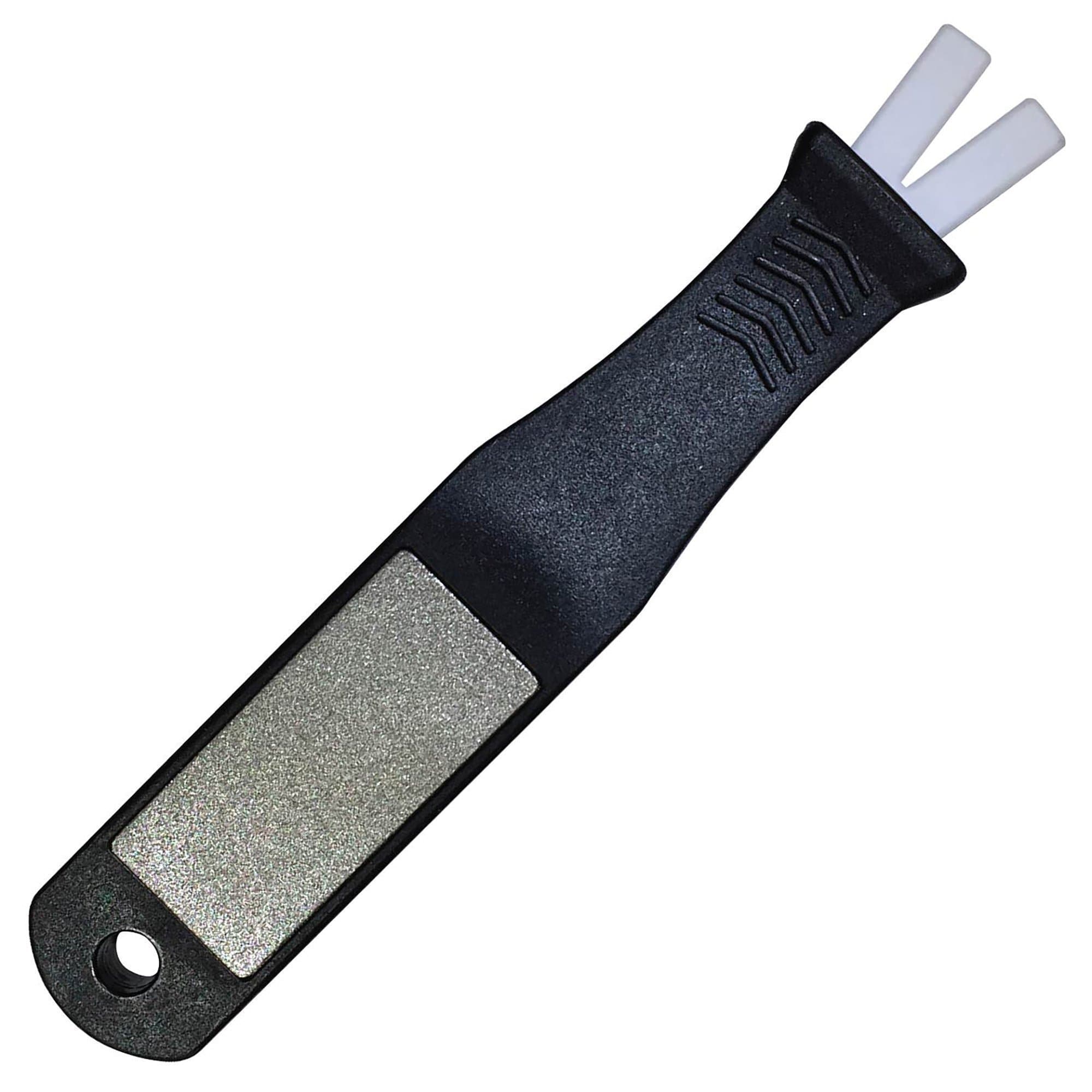 Moon Glow Sports Ice Skate Sharpener - Hockey - Figure Skating - Sharpen blade edges, Remove nicks and burrs, Quick Repairs during game