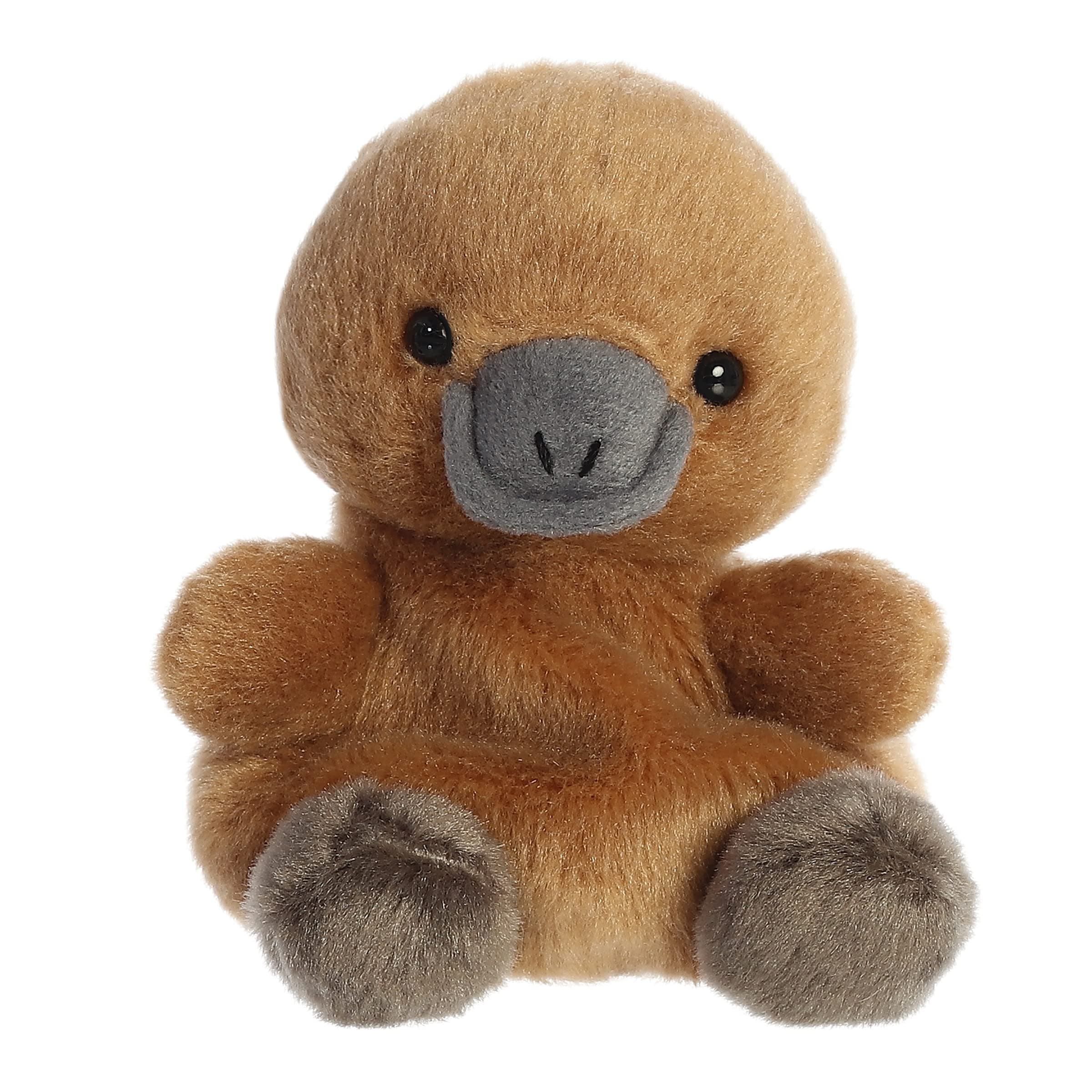 Adorable Palm Pals™ Patty Platypus™ Stuffed Animal - Fun Collectible Plush for Kids and Adult Collectors - Perfect for Decorating Rooms and Birthday Gifts - Brown 4.5 Inches