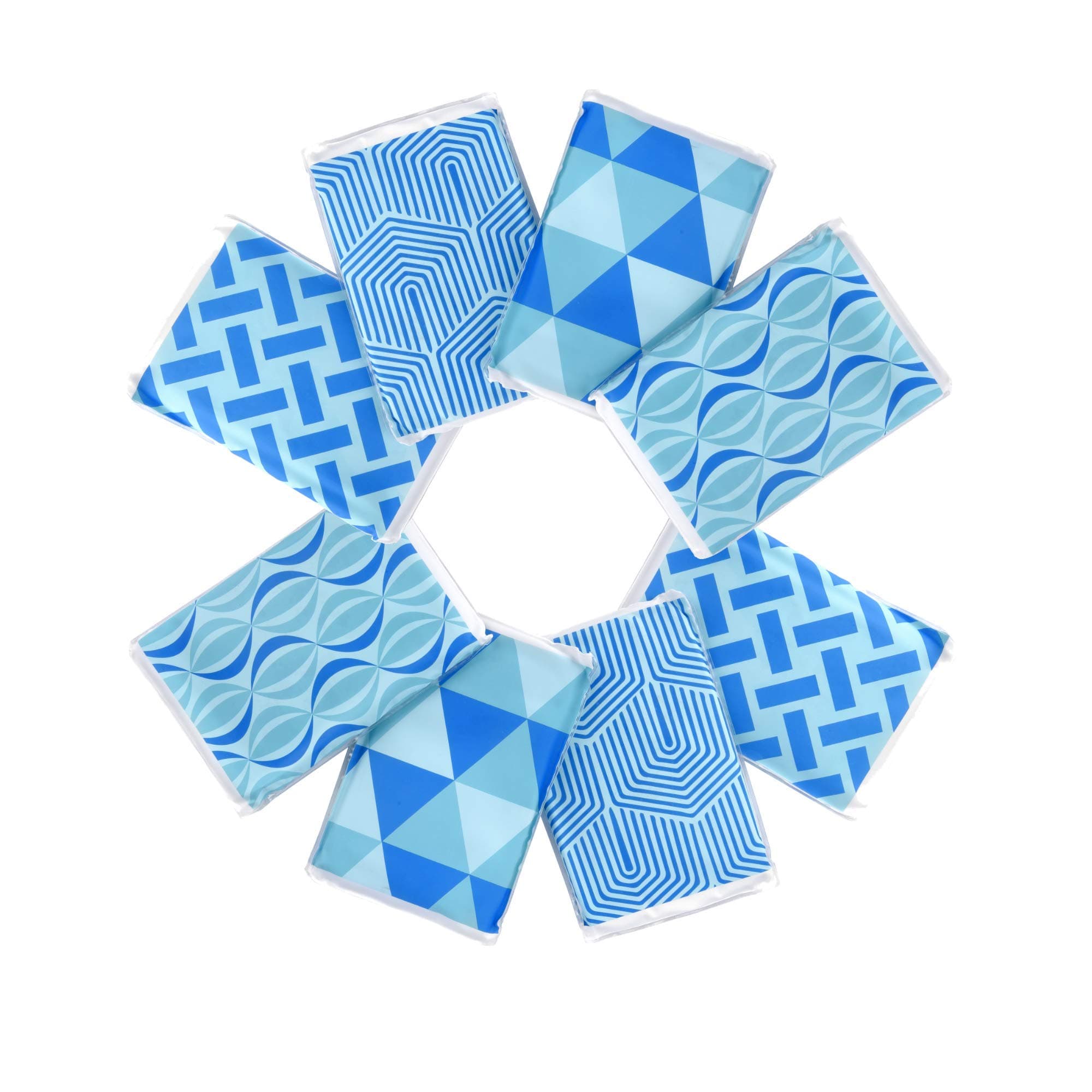 [New] Ice Pack for Lunch Boxes, Injuries, and Breast Milk - Cool Print Bag Designs | Long Lasting Reusable Ice Packs for Your Food and Cooler Bag (8 Pack)