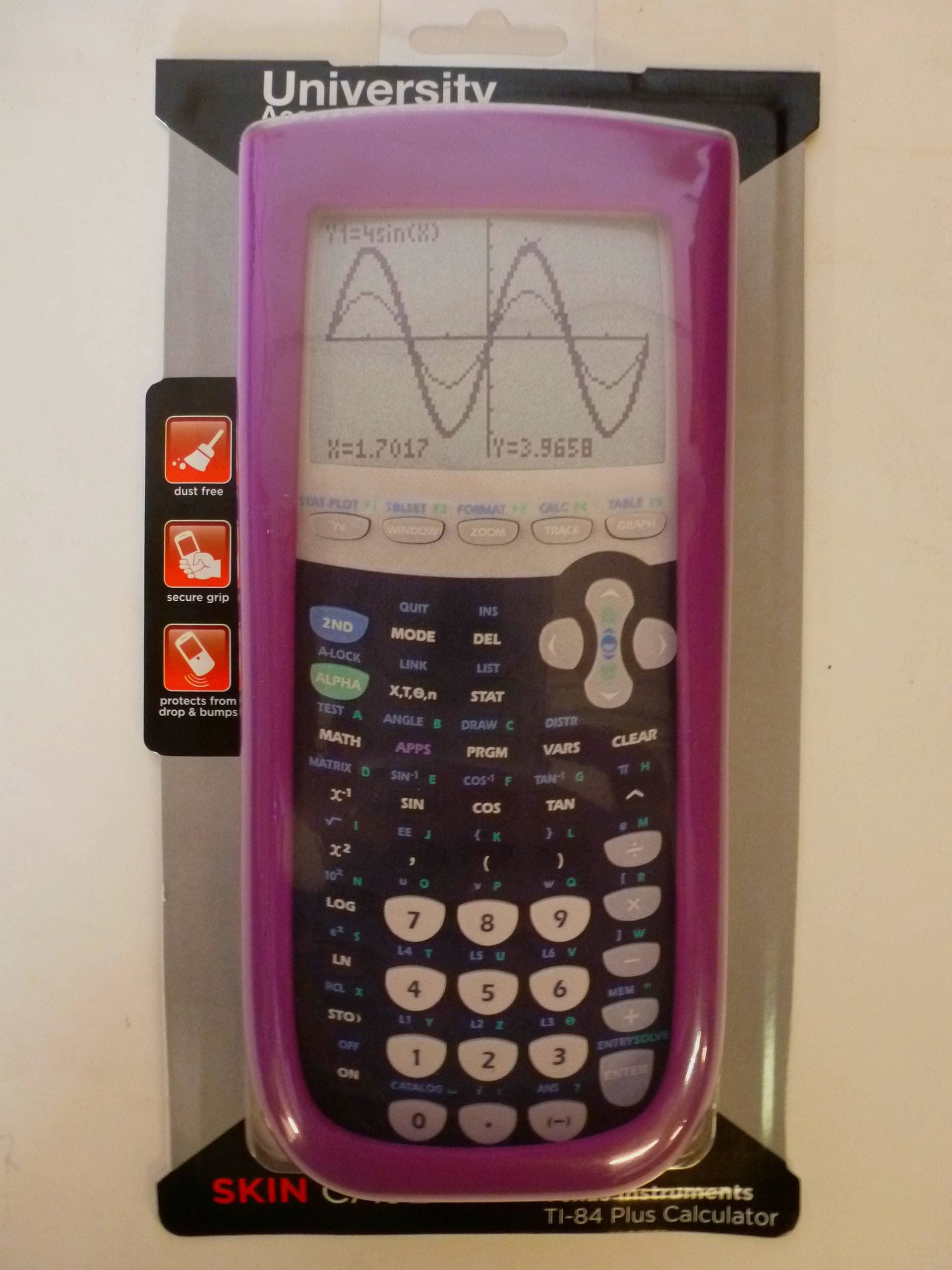 Purple Skin Case for TI-84 Plus Graphing Calculator