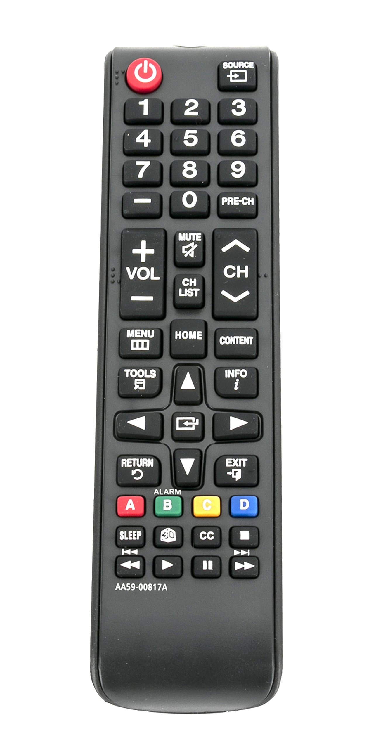 New AA59-00817A Replaced Remote fit for Samsung LCD TV HG32NB670BF HG32NB677BF HG40NB670FF HG40NB677FF HG28NB670 HG32NA470 HG32NA477 HG32NA478GF HG32NB690 HG39NA577 HG40NB670 HG40NB677