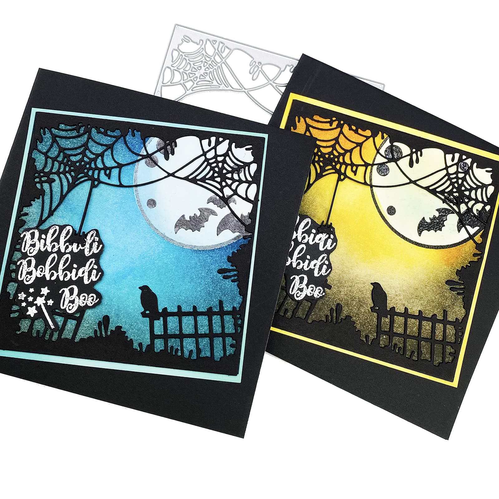 Alinacutle Spider Web Square Frame,1/PK,Metal Cutting Die Cut,Handmade Card Template, Paper Craft Die-cuts for Scrapbooking DIY Paper Craft Album,Halloween Frame Die