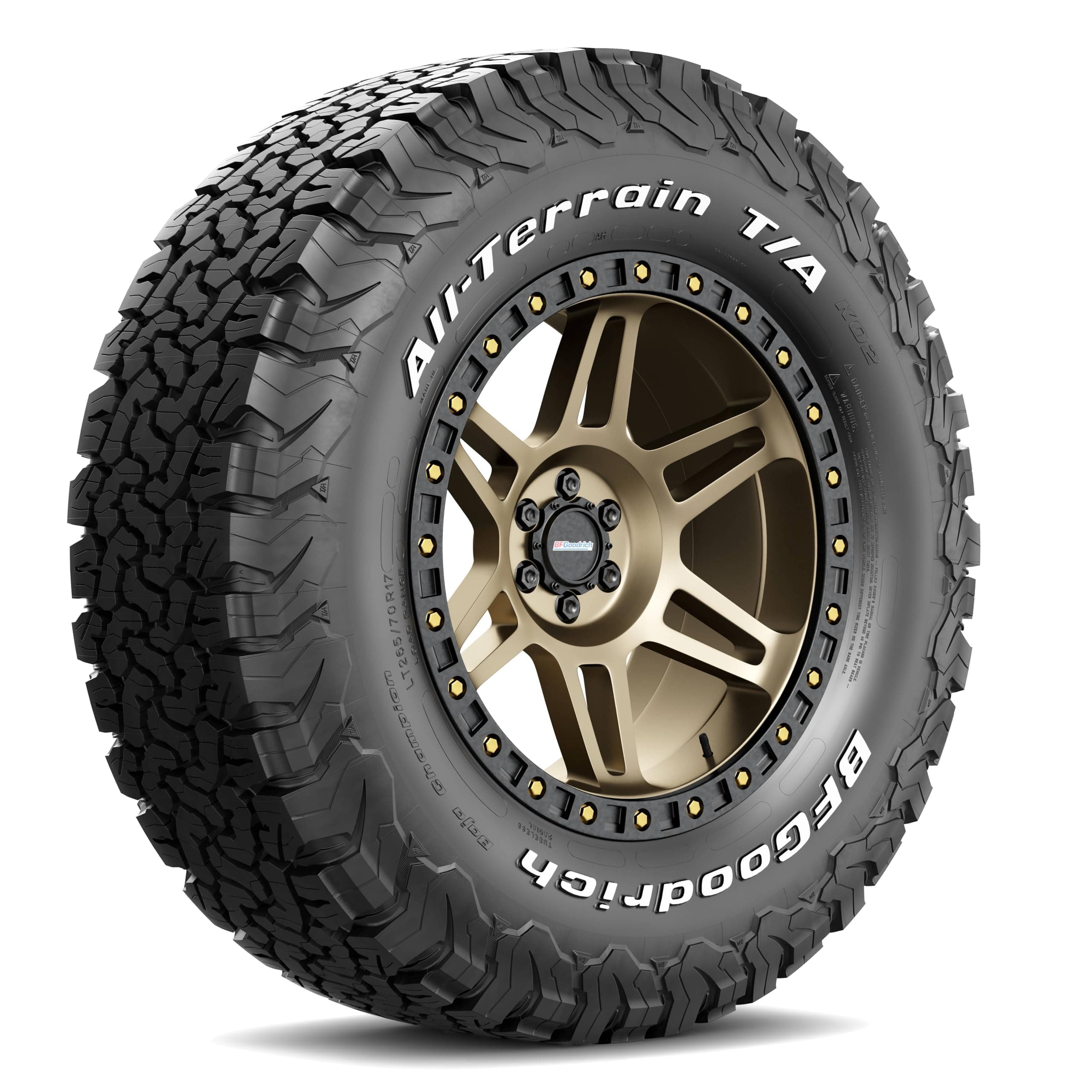 BFGoodrich All Terrain T/A KO2 Radial Car Tire for Light Trucks, SUVs, and Crossovers,LT245/75R16/E 120/116S