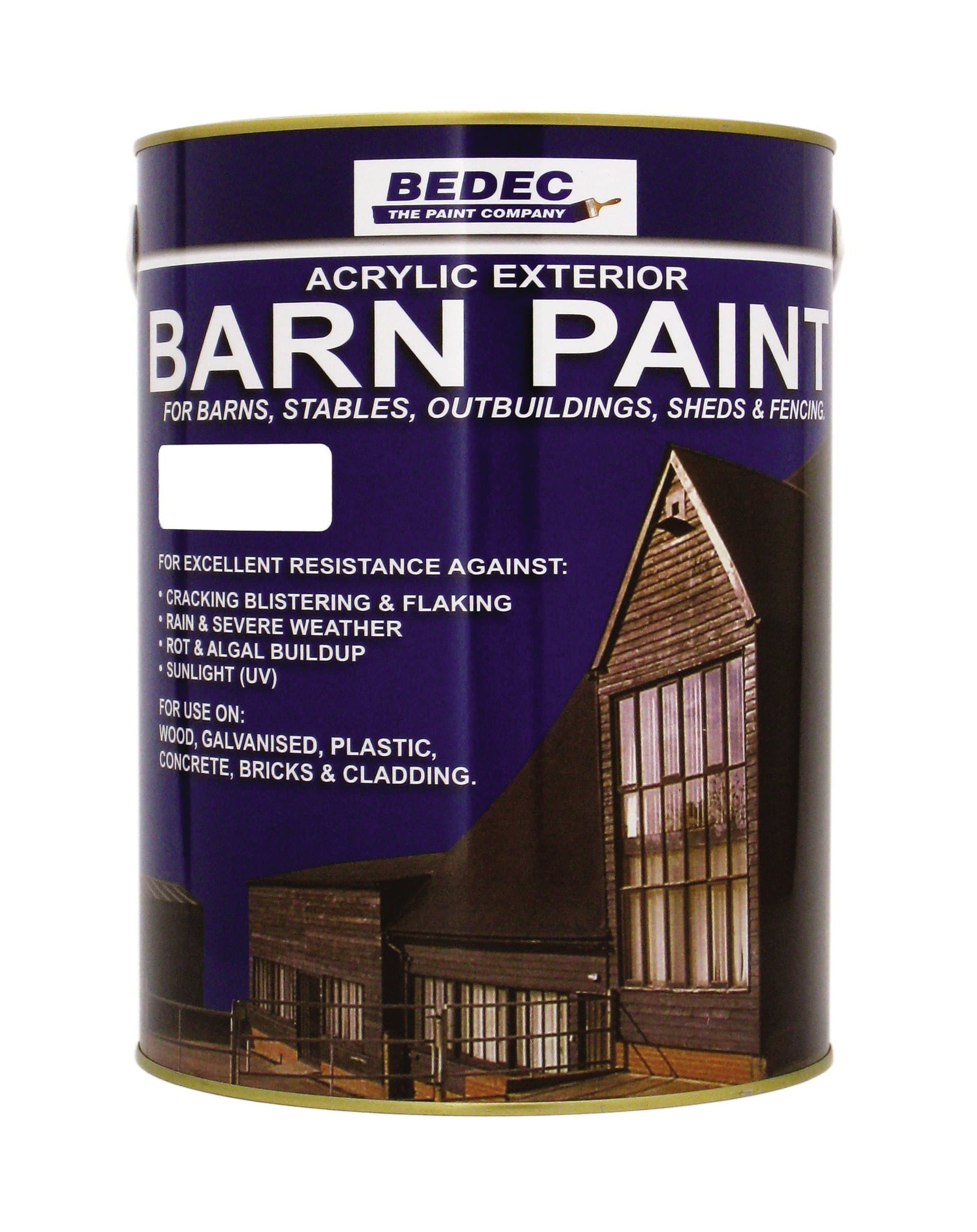 Bedec BEDE2AK0003/40 Barn Paint Semi Gloss Black 2.5 Litre