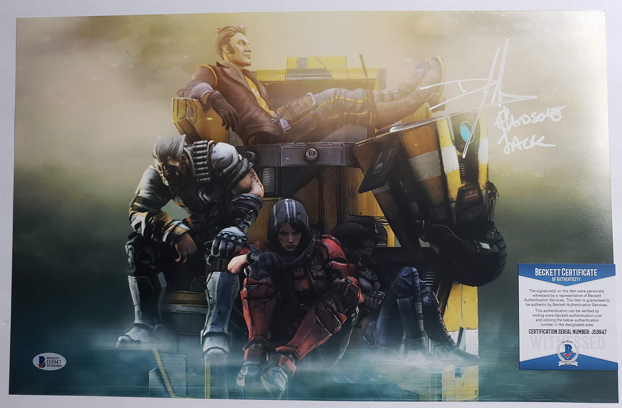 Dameon Clarke autographed 11x17 Photograph Borderlands 2 The Pre Sequel Handsome Jack Beckett