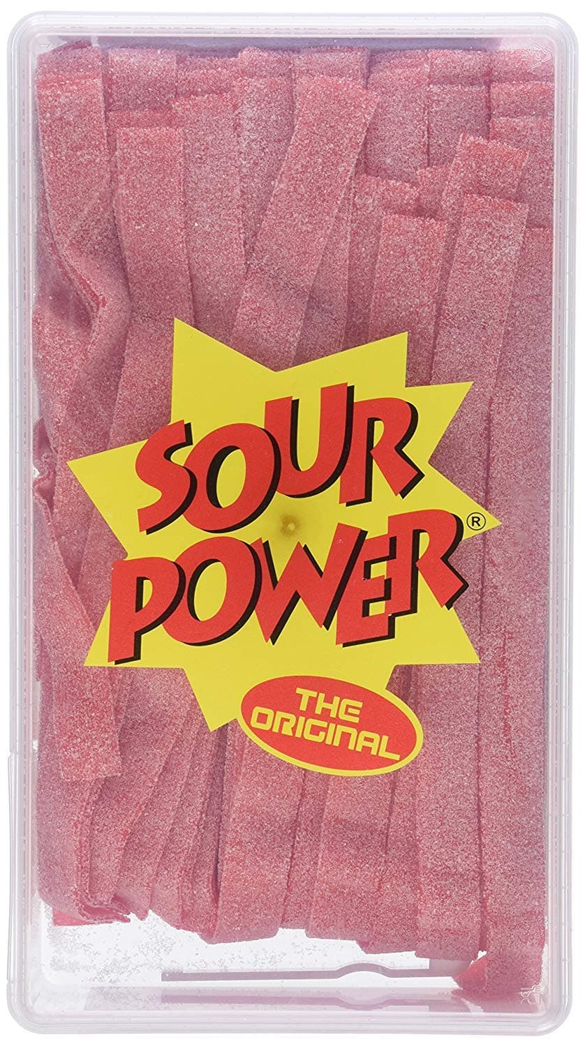 SOUR POWER Strawberry Belts, 42.3 Ounce (2 Pack)