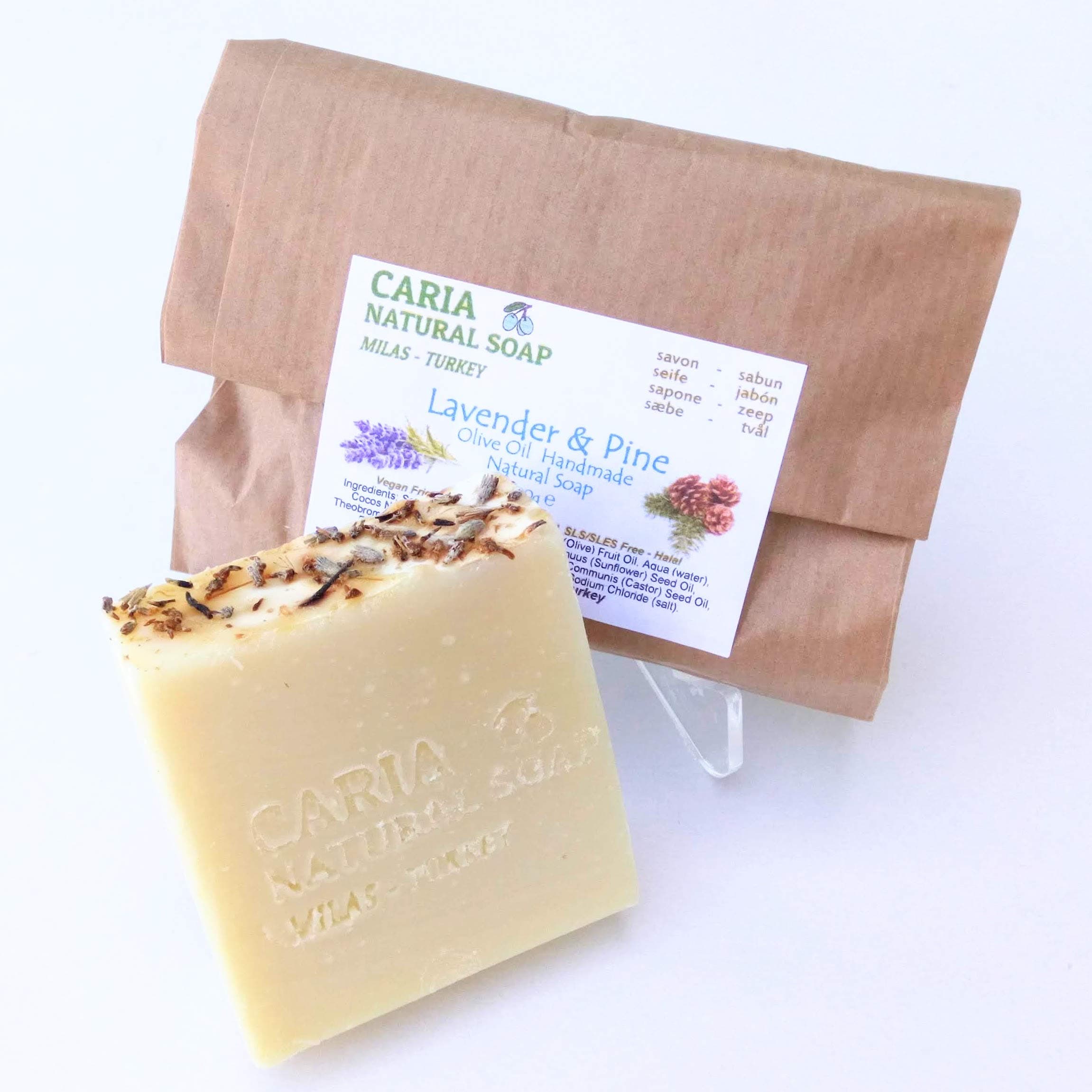 Caria Natural Handmade Soap Lavender and Pine, 100 g