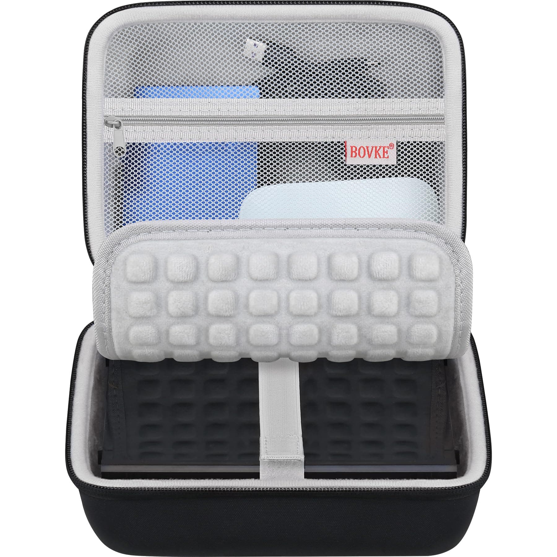 BOVKE Hard Drive Case for Seagate Expansion WD Elements My Book Desktop External Hard Drive HDD 6TB 8TB 10TB 12TB 16TB 18TB 20TB 22TB 24TB 26TB 28TB, 3.5 Inch Portable Desktop HDD Carrying Case, Black