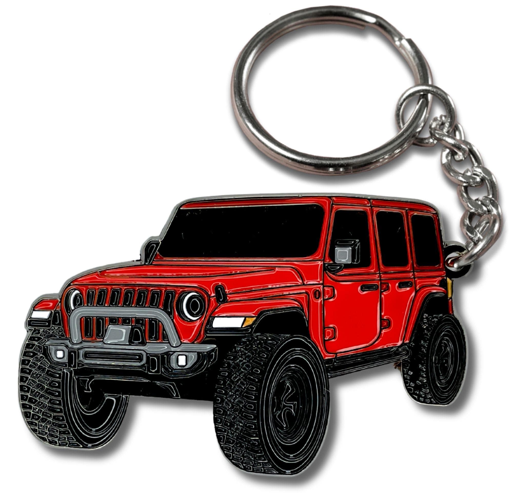 Jeep Wrangler Keychain - Officially Licensed Jeep Rubicon Accessories JL Key Chain JKU 2024 2023