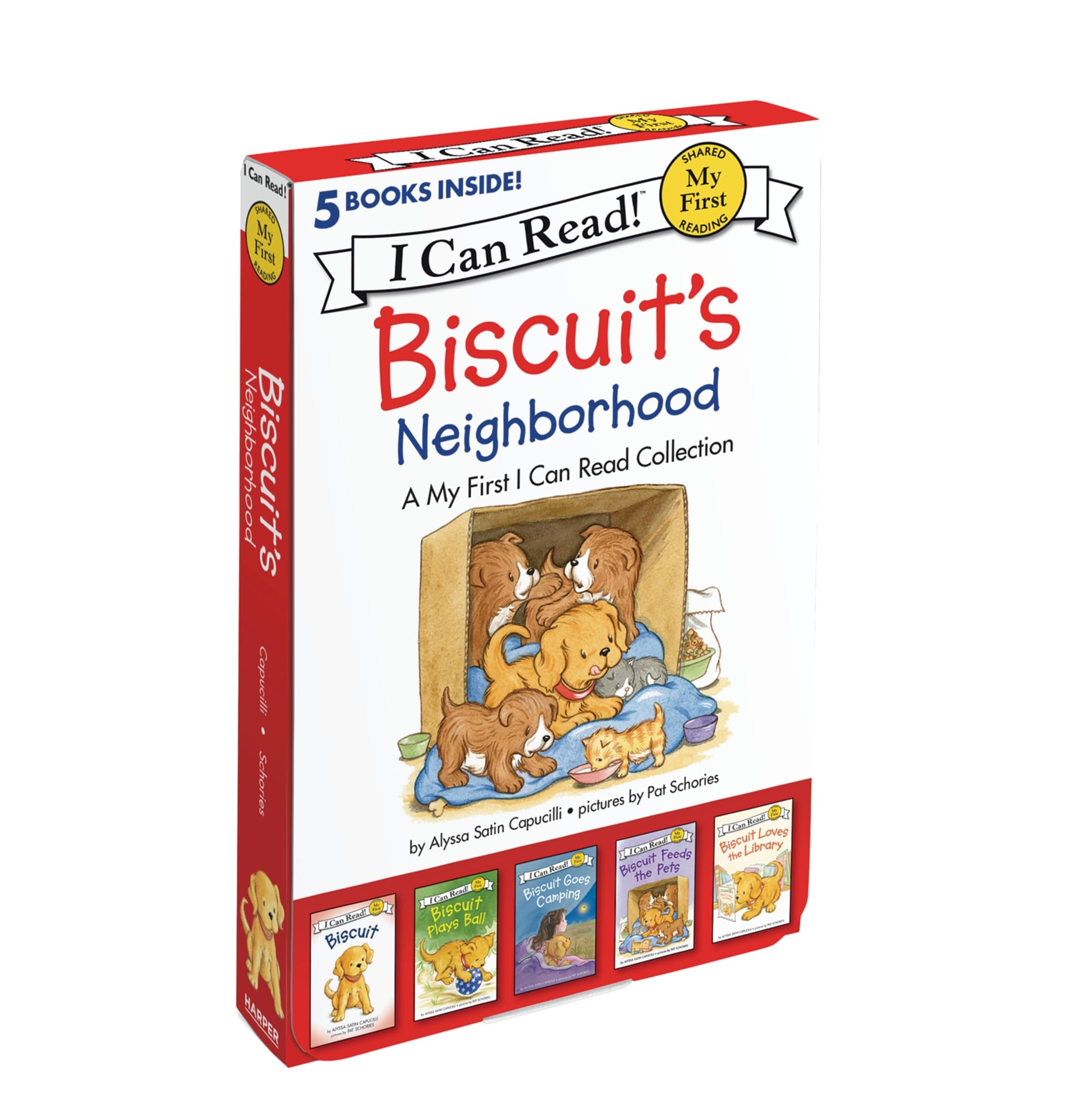 Biscuit's Neighborhood: A Box of 5 Stories for Beginning Readers and Dog Lovers (My First I Can Read)