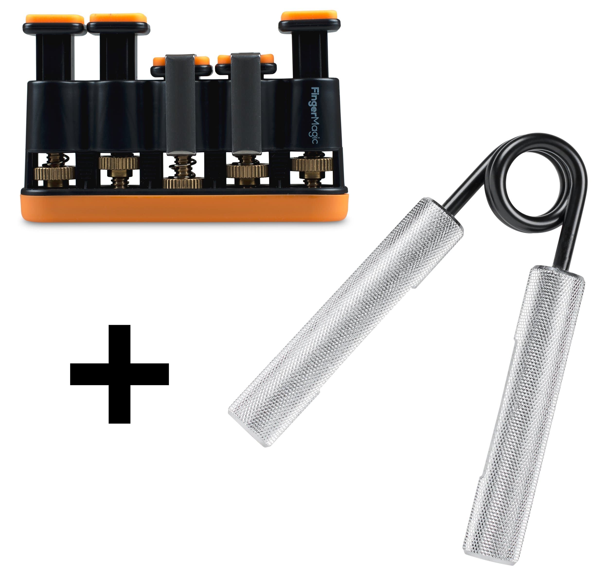 Original Finger Exerciser & Hand Strengthener by FingerMagic. Targeted Grip Training for Athletes & Musicians. Adjustable Tension for Amazing Exercises & Results! (FingerMagic Original & Gripmagic)