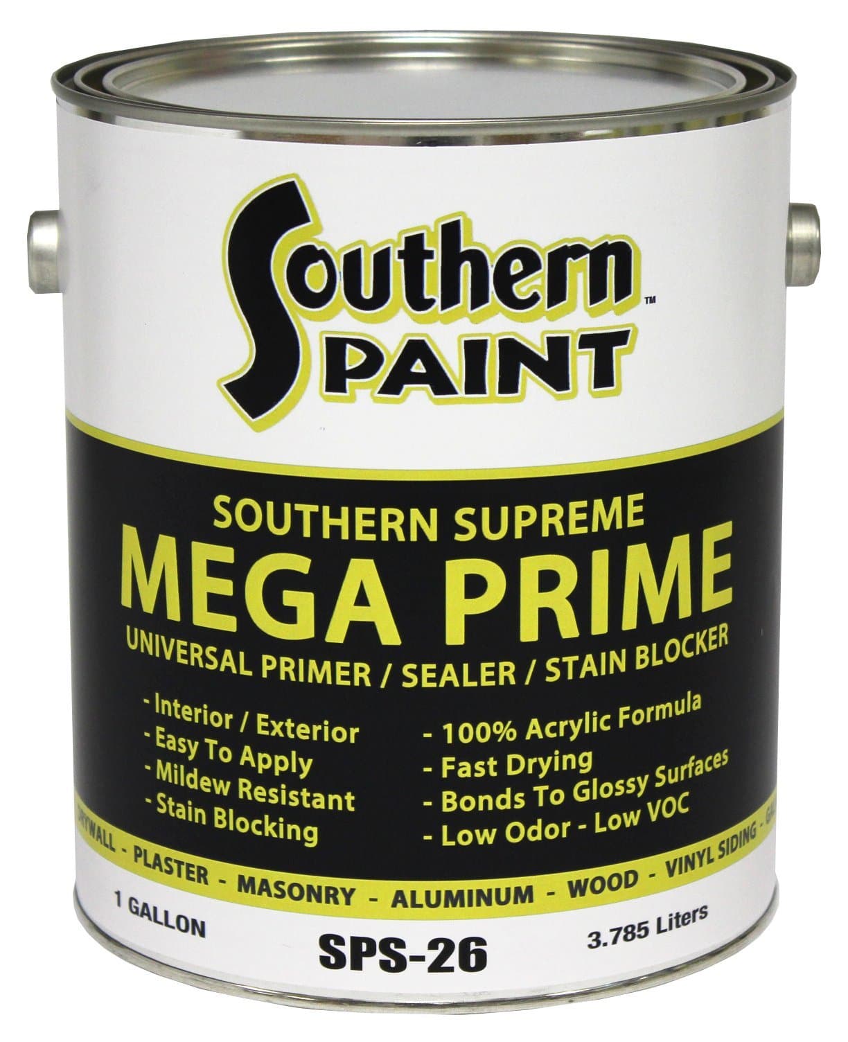 Southern Supreme MEGA PRIME Multi-Purpose Primer, Sealer, Stain Killer (Quart)