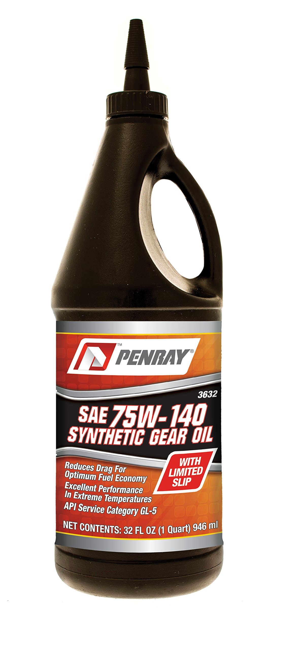 Penray 3632 75W-140 Synthetic Gear Oil with Limited Slip - 32-Ounce Bottle