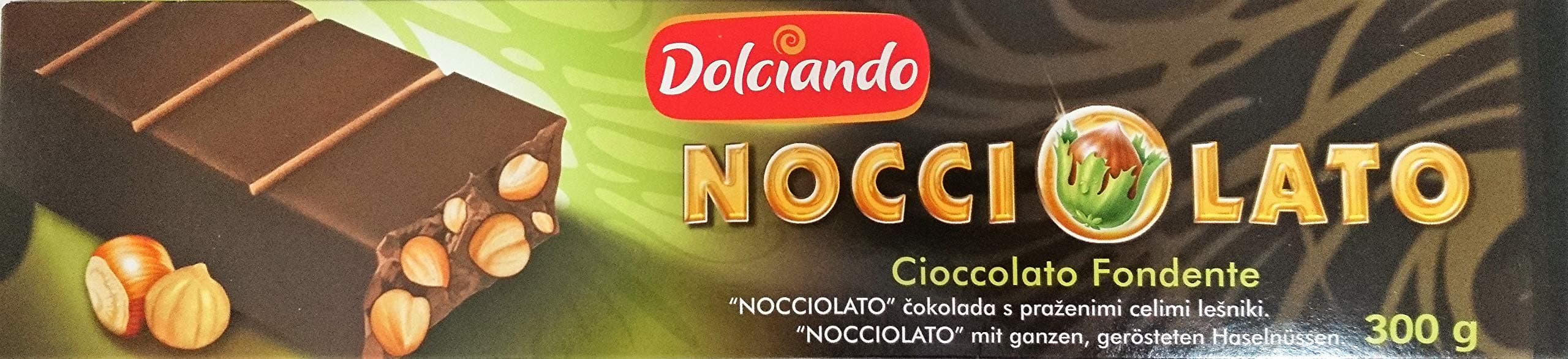 Dark Chocolate Nougat Whit Hazelnuts - 300g - Dolciando