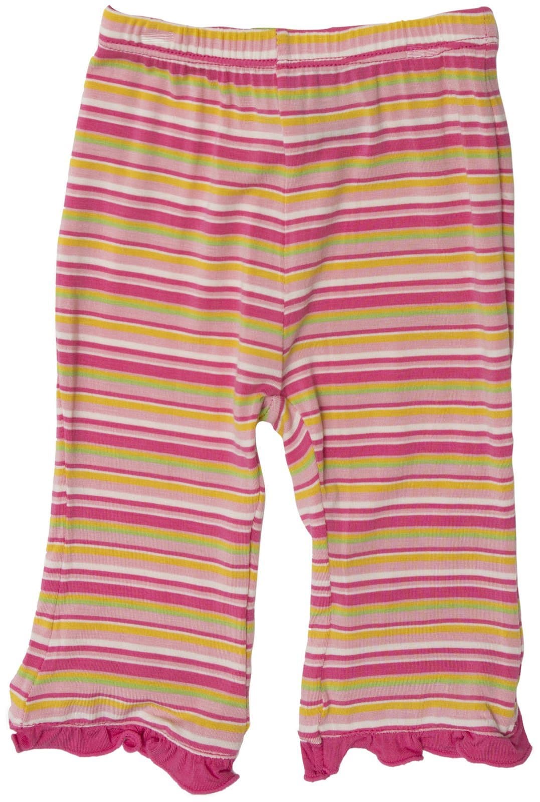KicKee Pants Baby Girls' Print Ruffle Pant (Toddler/Kid)-Island Stripe