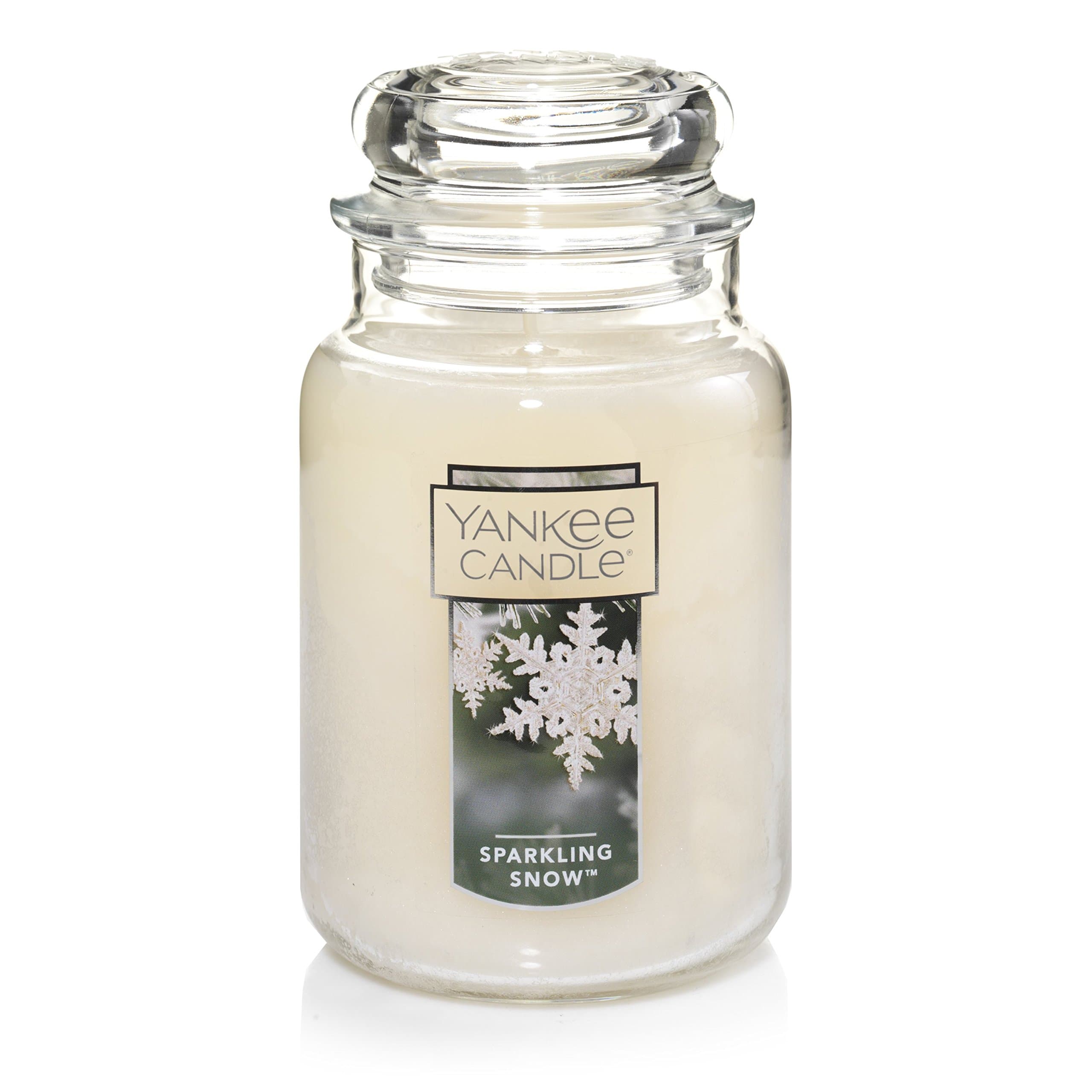 Yankee Candle Sparkling Snow Scented Classic 22oz Large Jar Single Wick Candle Over 110 Hours of Burn Time