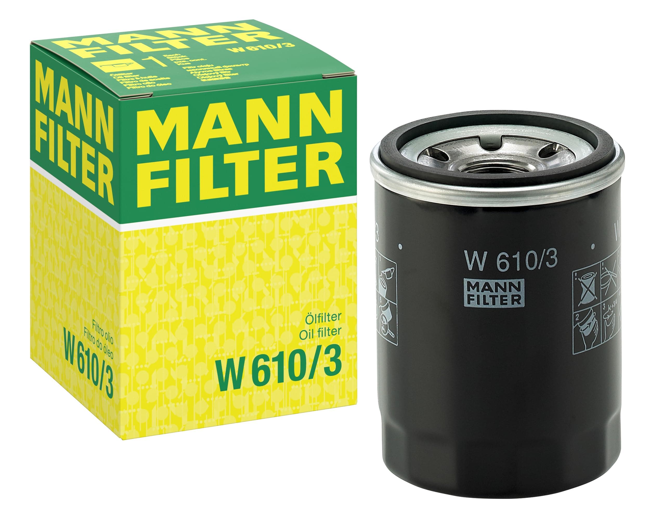 MANN-FILTER W 610/3 Oil Filter - for Cars + Transporters
