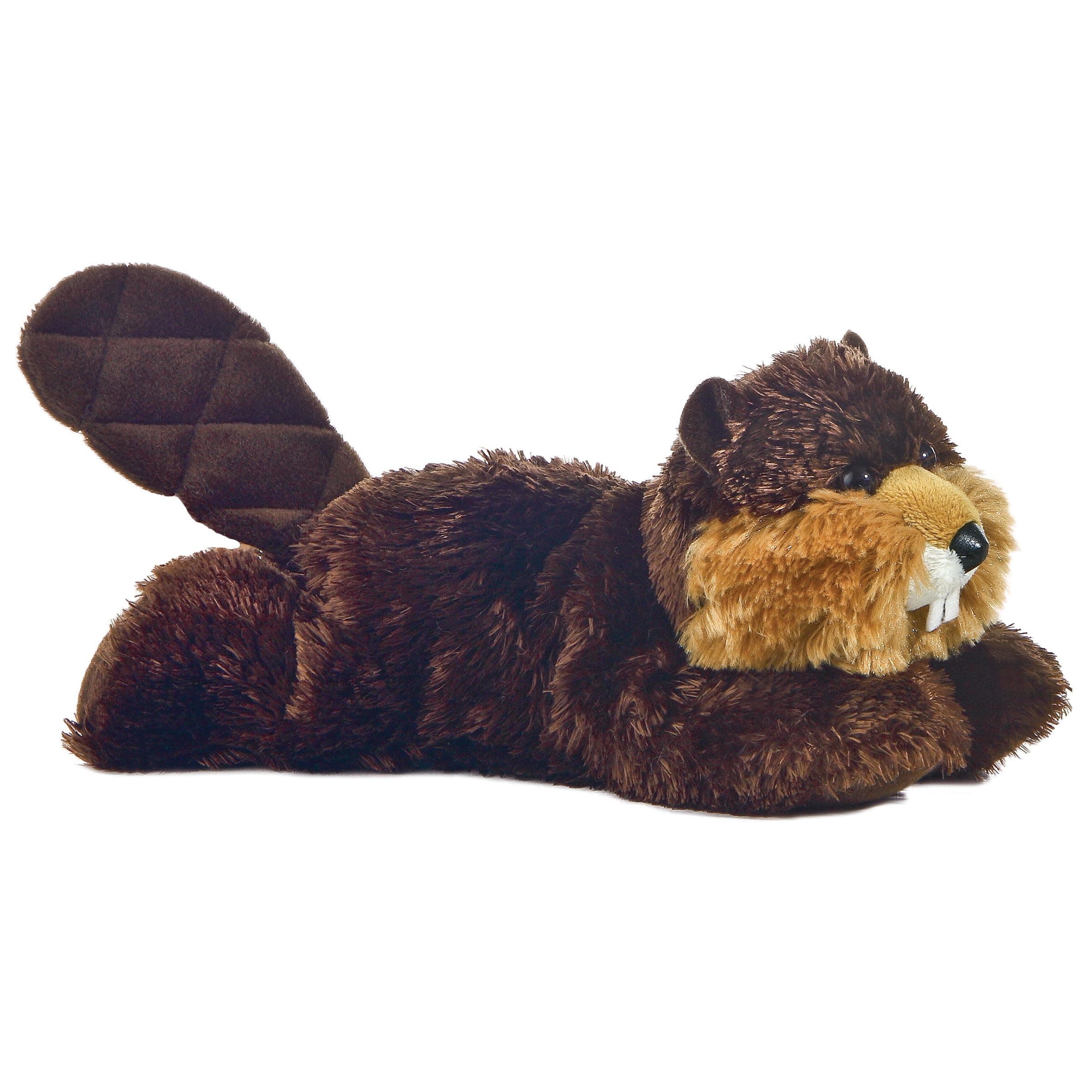 Aurora® Adorable Mini Flopsie™ Builder™ Stuffed Animal - Mini Companions Ready for Playful Adventures - for Kids All Ages, Toddlers, Adults, and Families - Brown 8 Inches