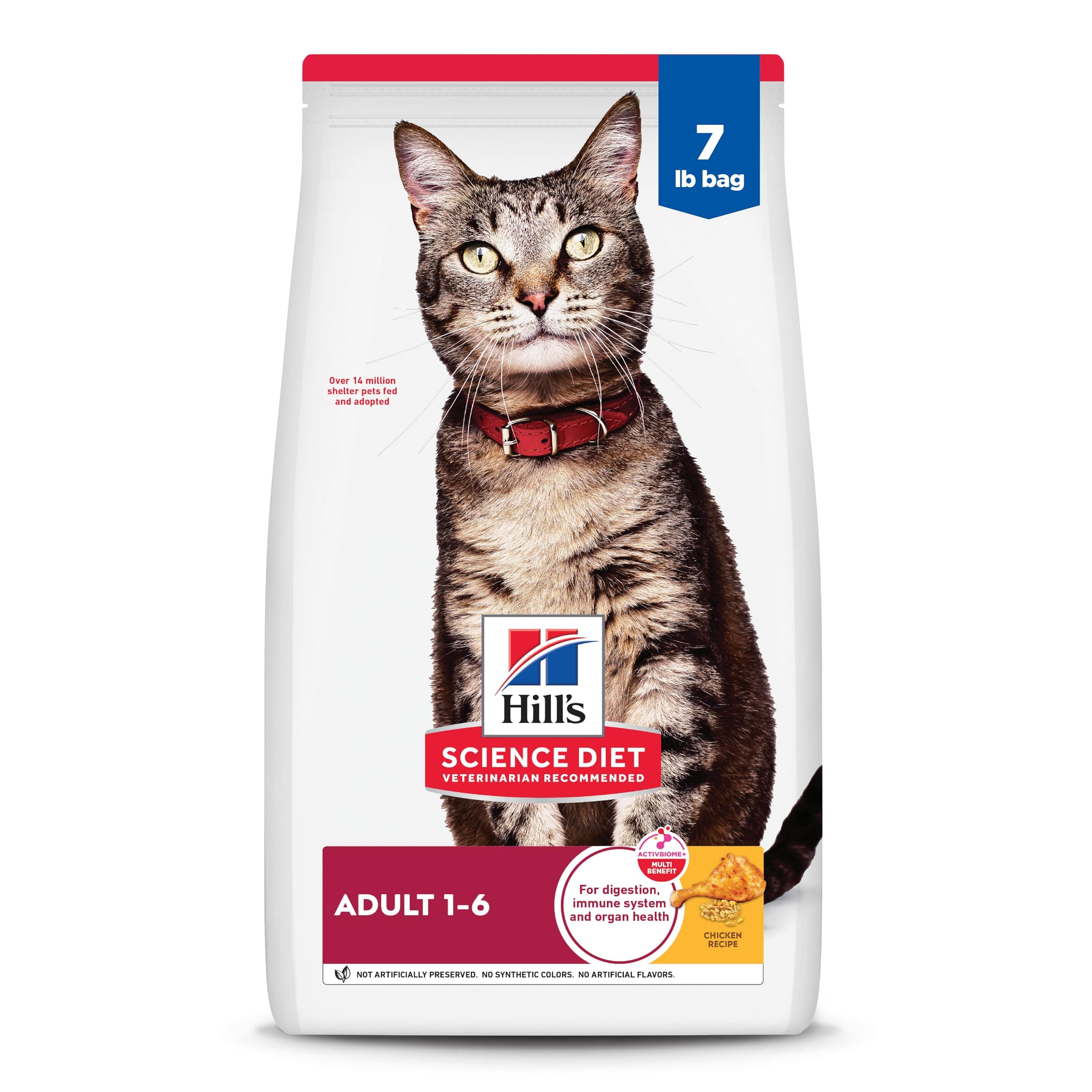 Hill's Science Diet Dry Cat Food, Adult, Chicken Recipe, 7 lb Bag