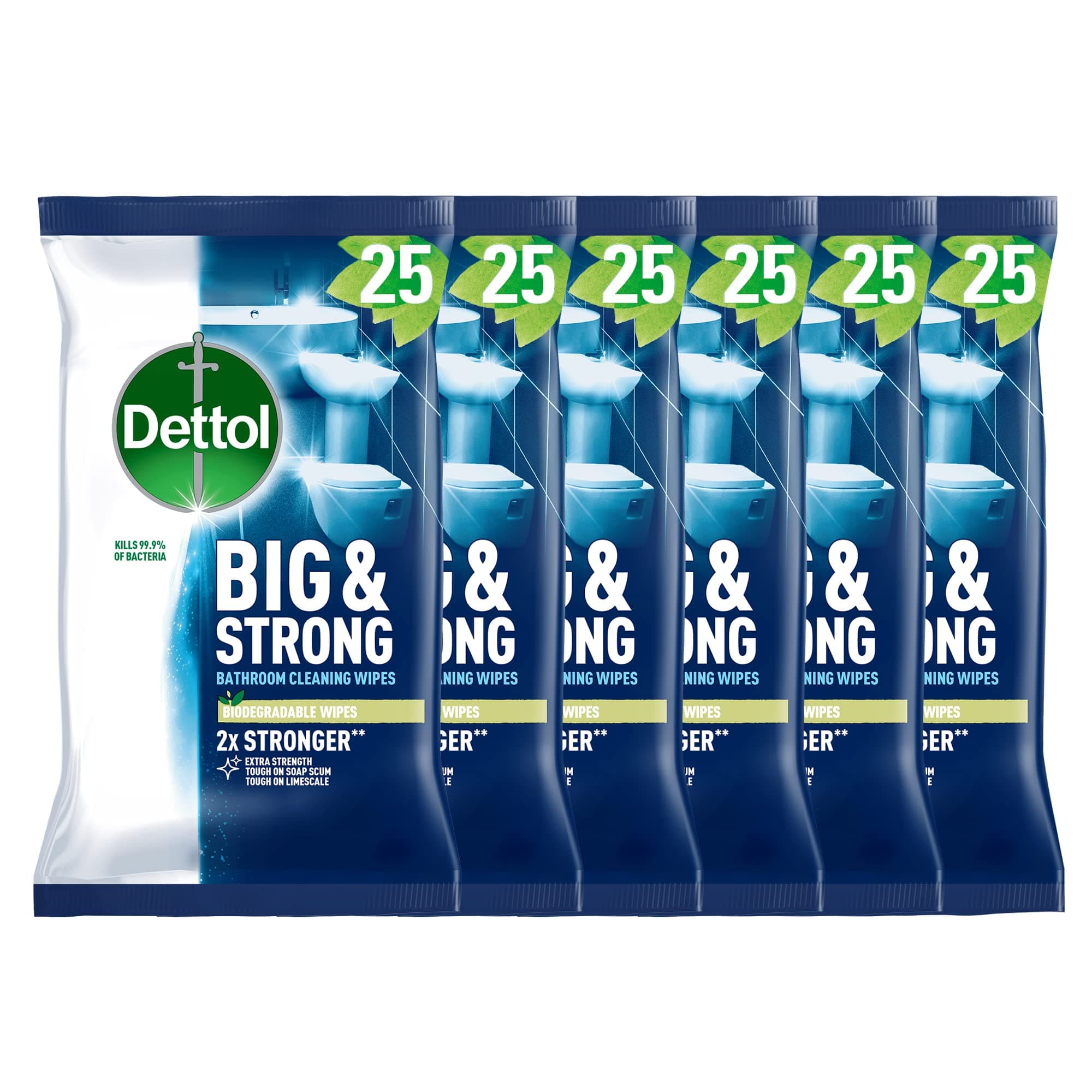 Dettol Big & Strong Bathroom Wipes