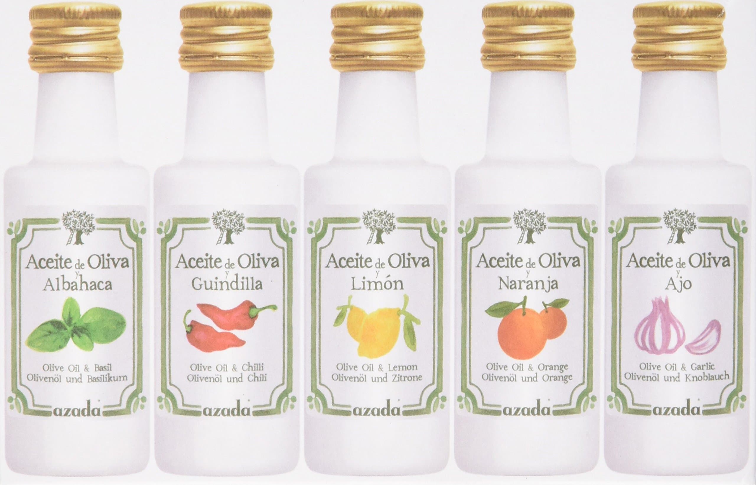 Azada set of flavoured Oilve Oils 5 x 20ml