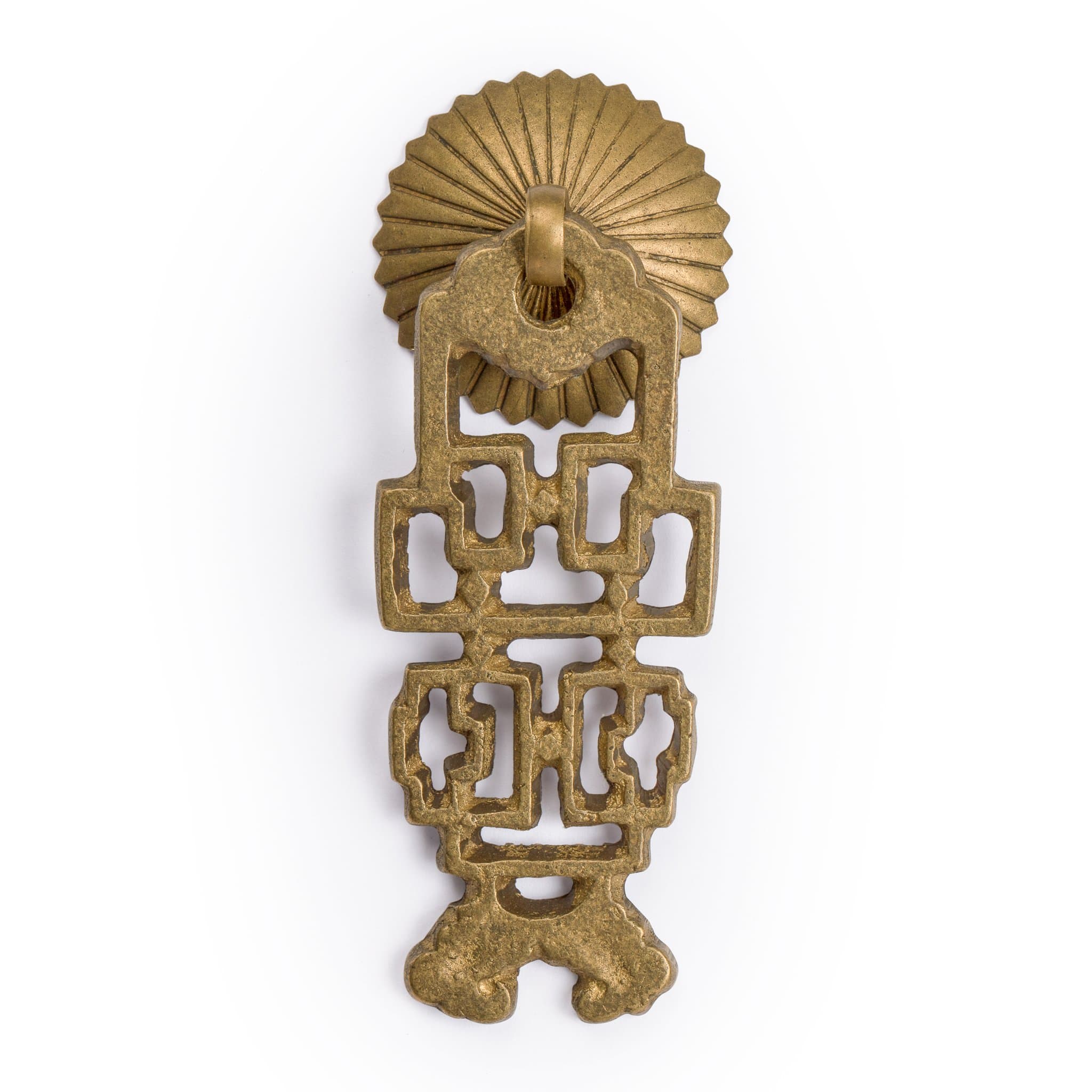 Ancient Throne Brass Hardware Pulls 3.5-Inch - Set of 2 - Architectural, Interior Design, Furniture Cabinet Customization Hardware