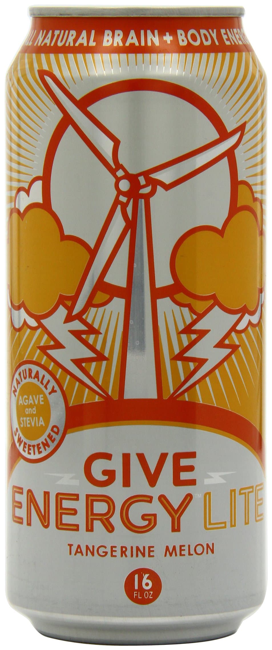 Give Energy Light Drink, Tangerine Melon, 16-Ounce (Pack of 12)