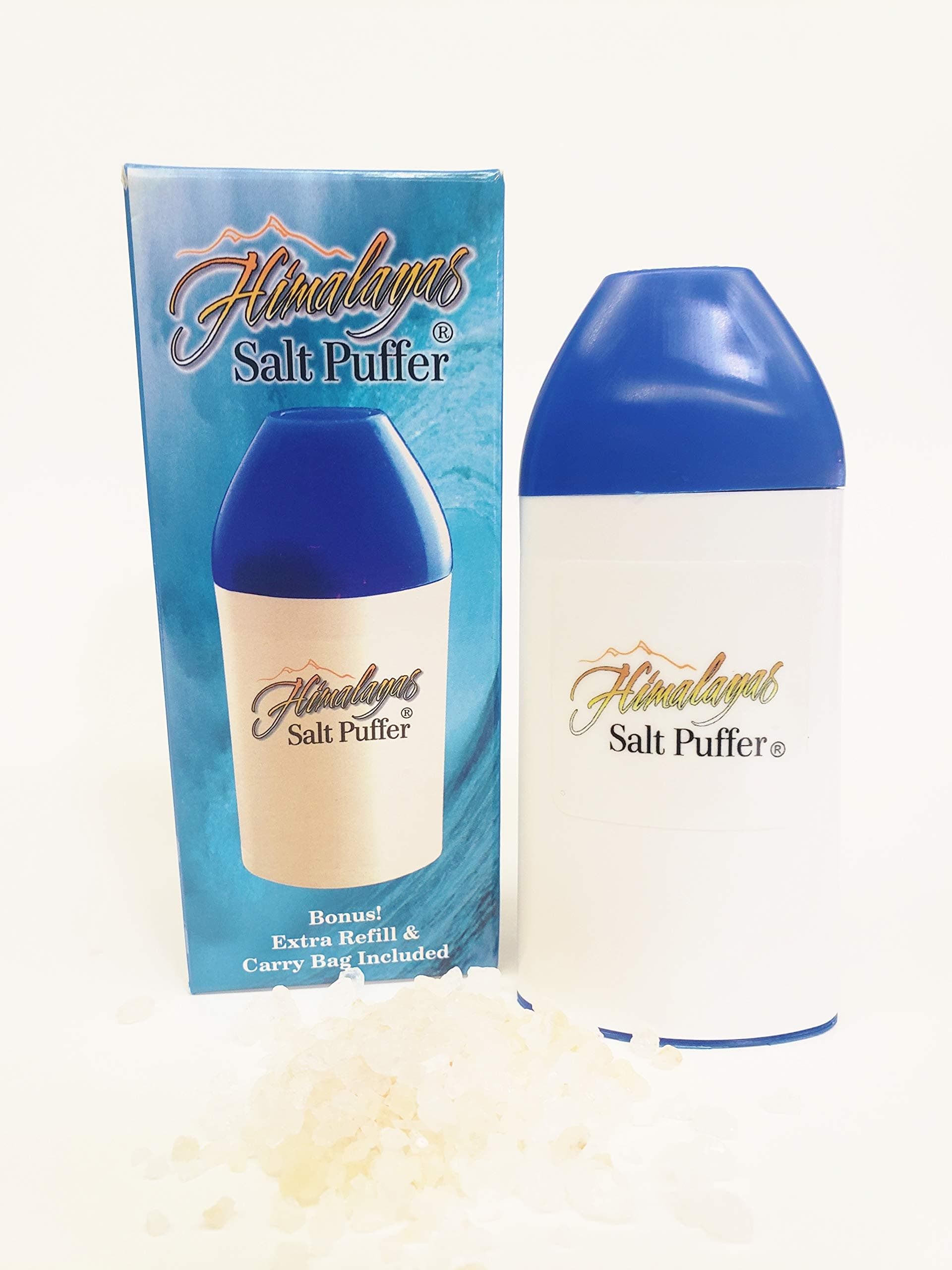 Himalayan Salt Inhaler - Pink Himalayan Salt Included - Respiratory Wellness for Asthma Relief - Sinus Allergy Solution– Breathing Problems, Portable & Refillable