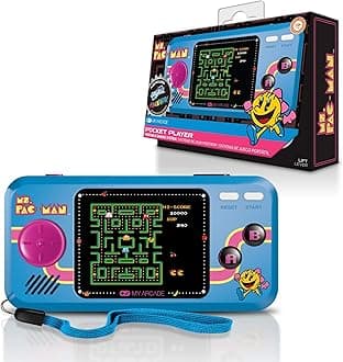 My Arcade Ms. Pac-Man Pocket Player Handheld Game Console: 3 Built In Games