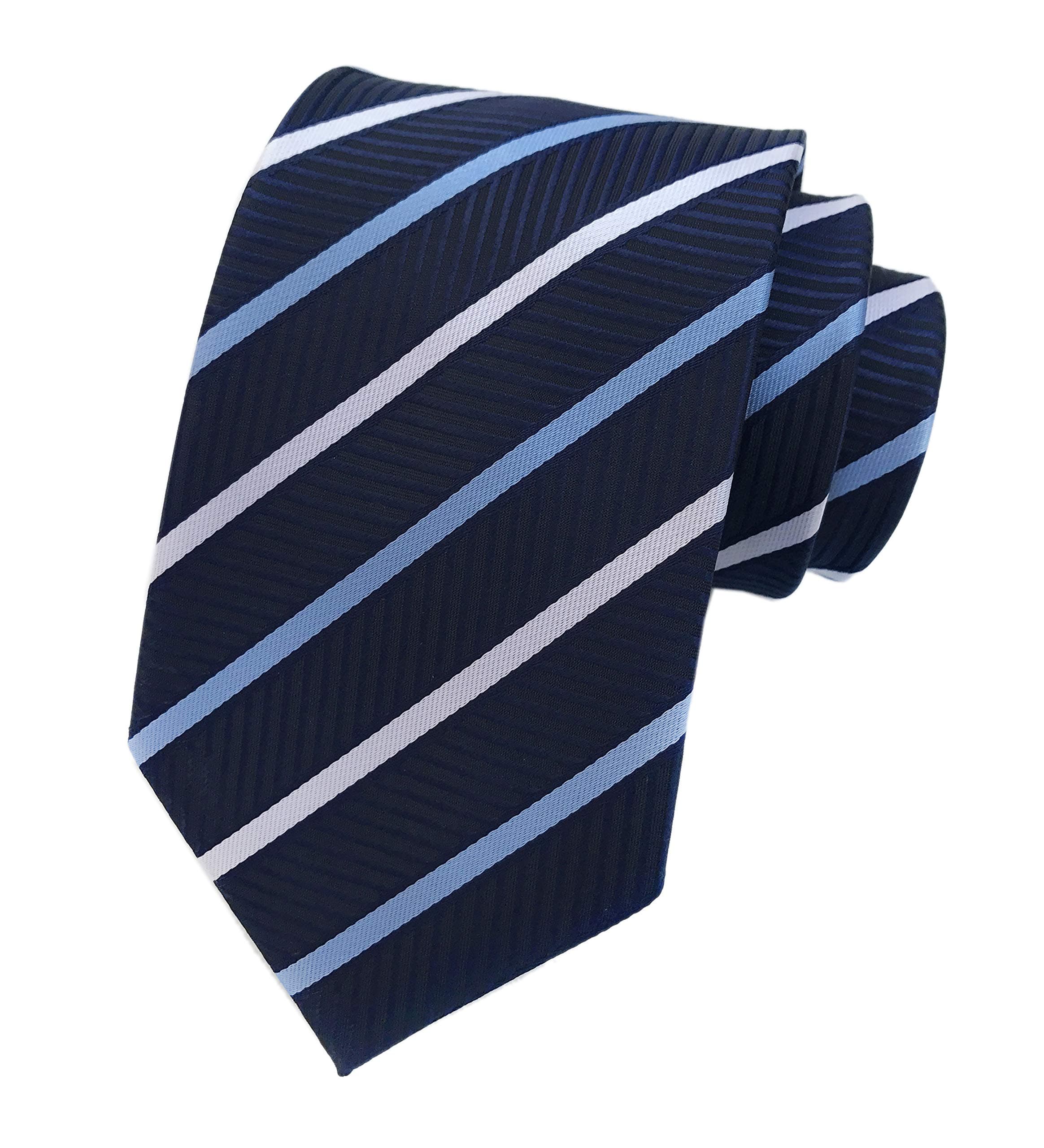 Elfeves Men's Modern Striped Patterned Formal Ties College Daily Woven Neckties