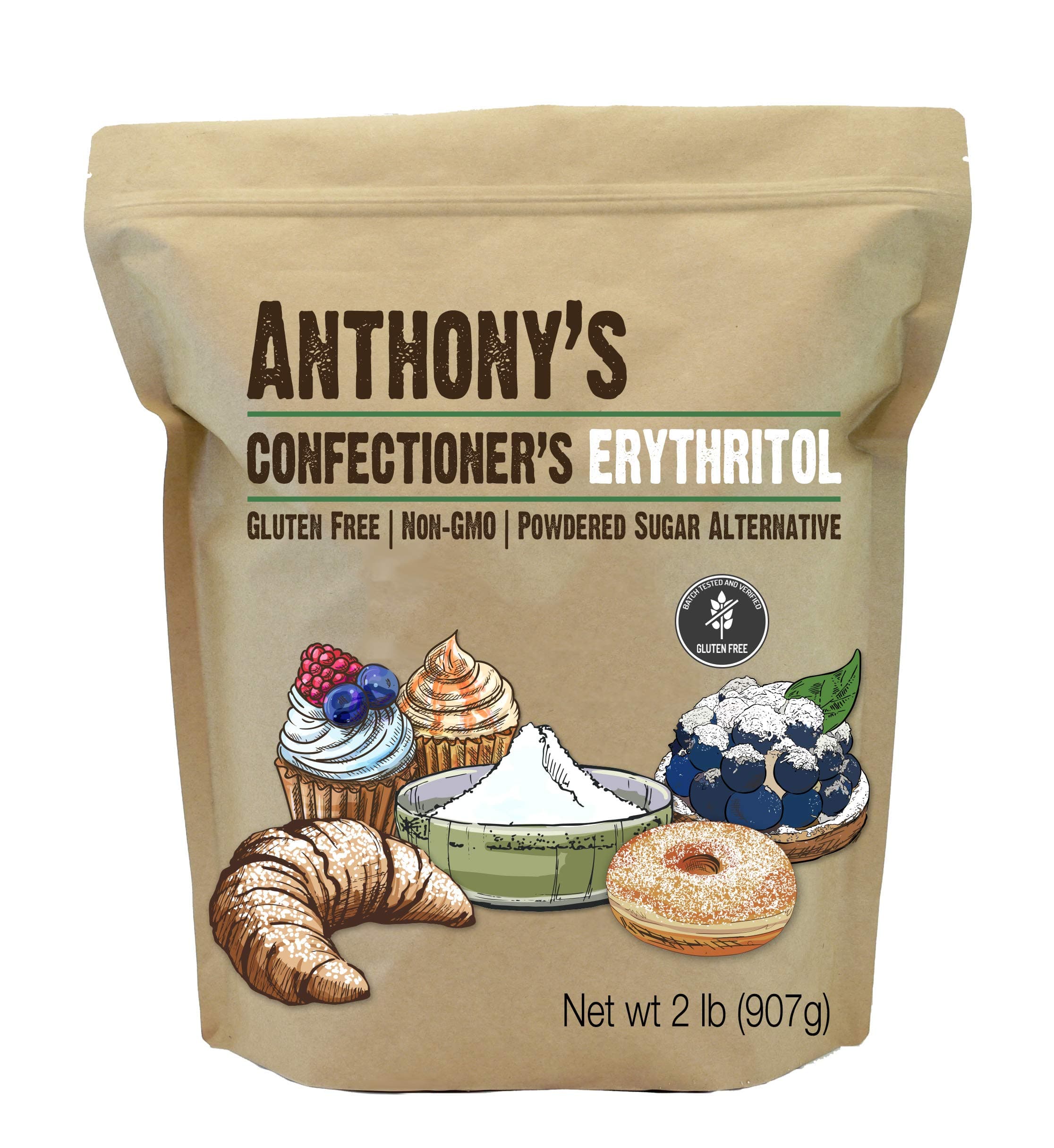 Anthony's Confectioner's Erythritol 907 g