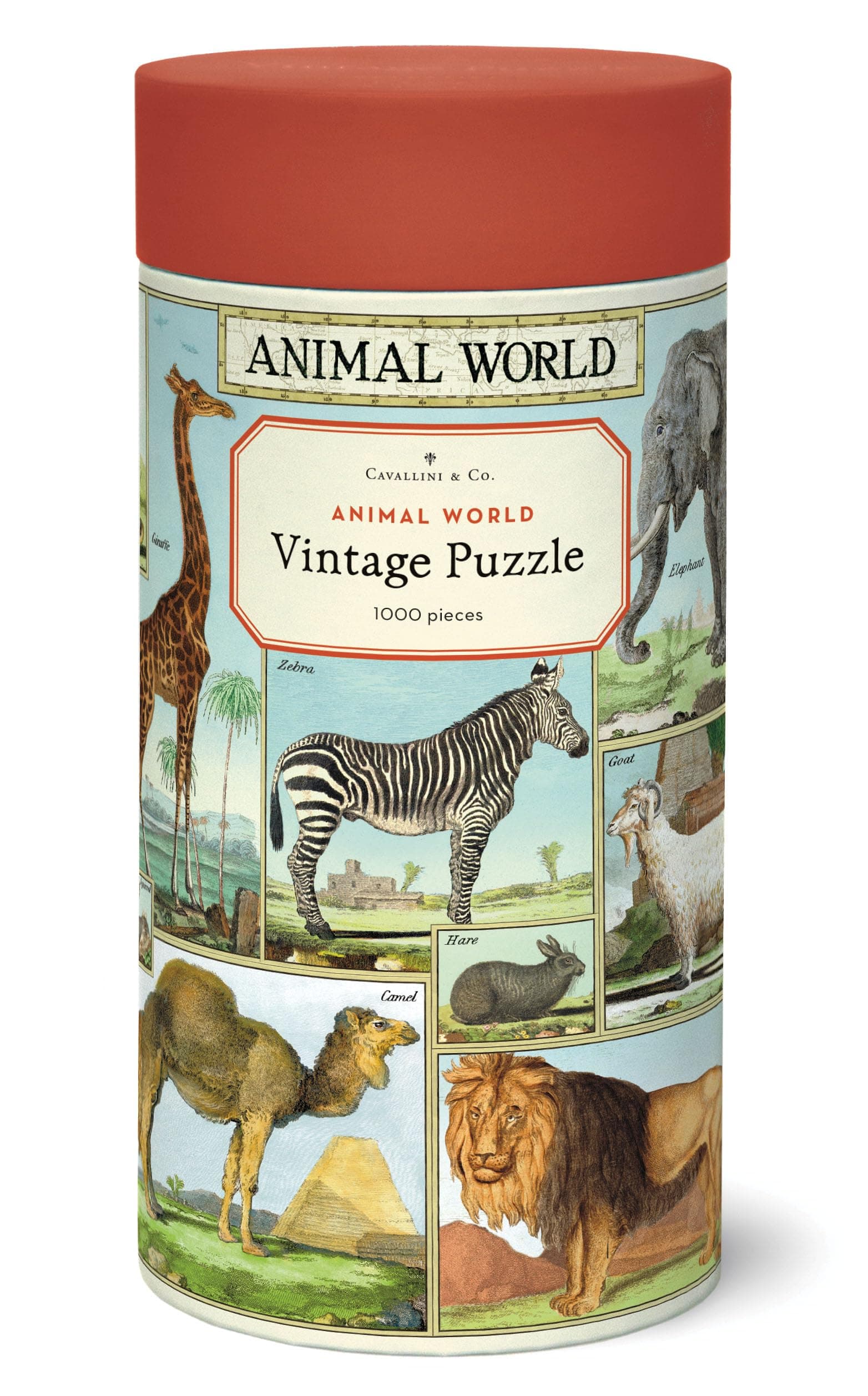 Cavallini & Co. Animal World 1,000 Piece Puzzle