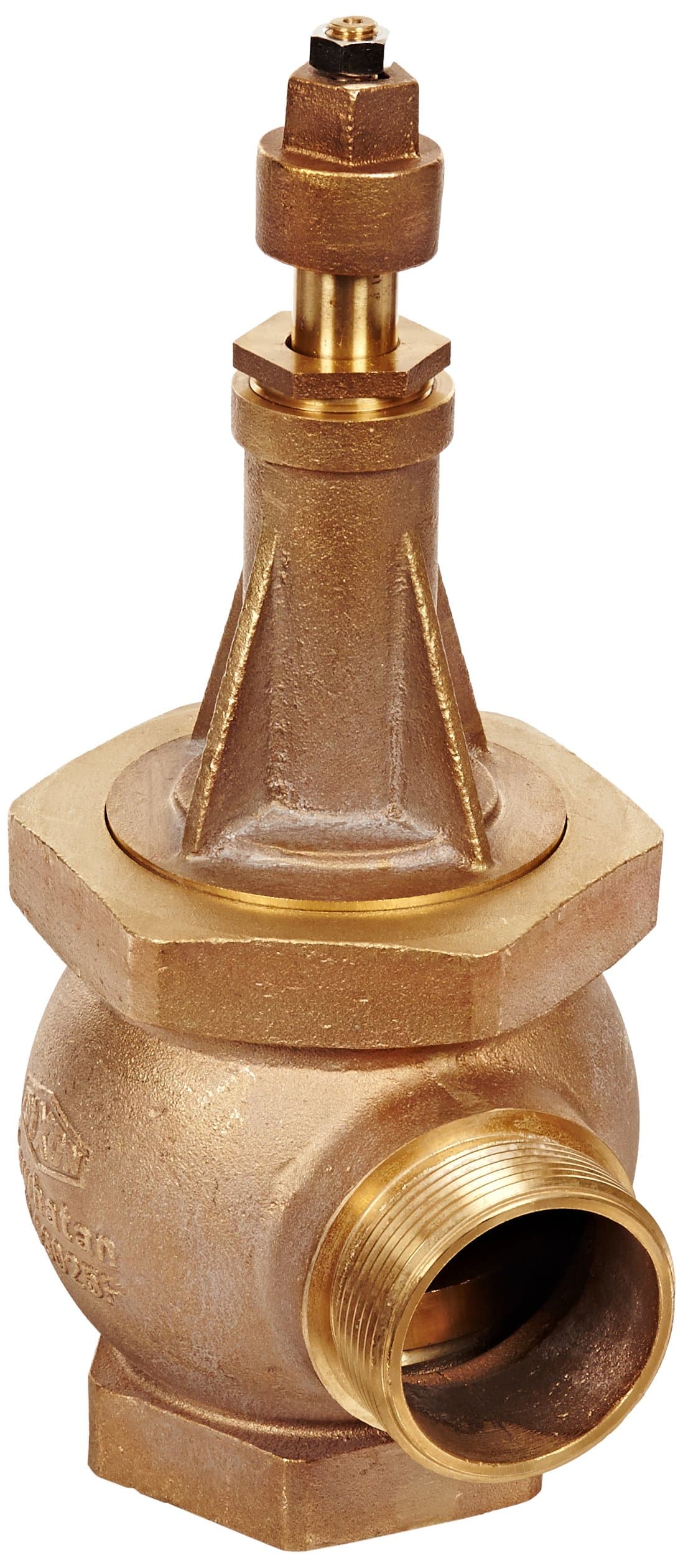 Dixon WHYD3025F Brass Wharf Hydrant, 3" NPT Female Inlet x 2-1/2" NST Male Outlet, 300 psi Pressure
