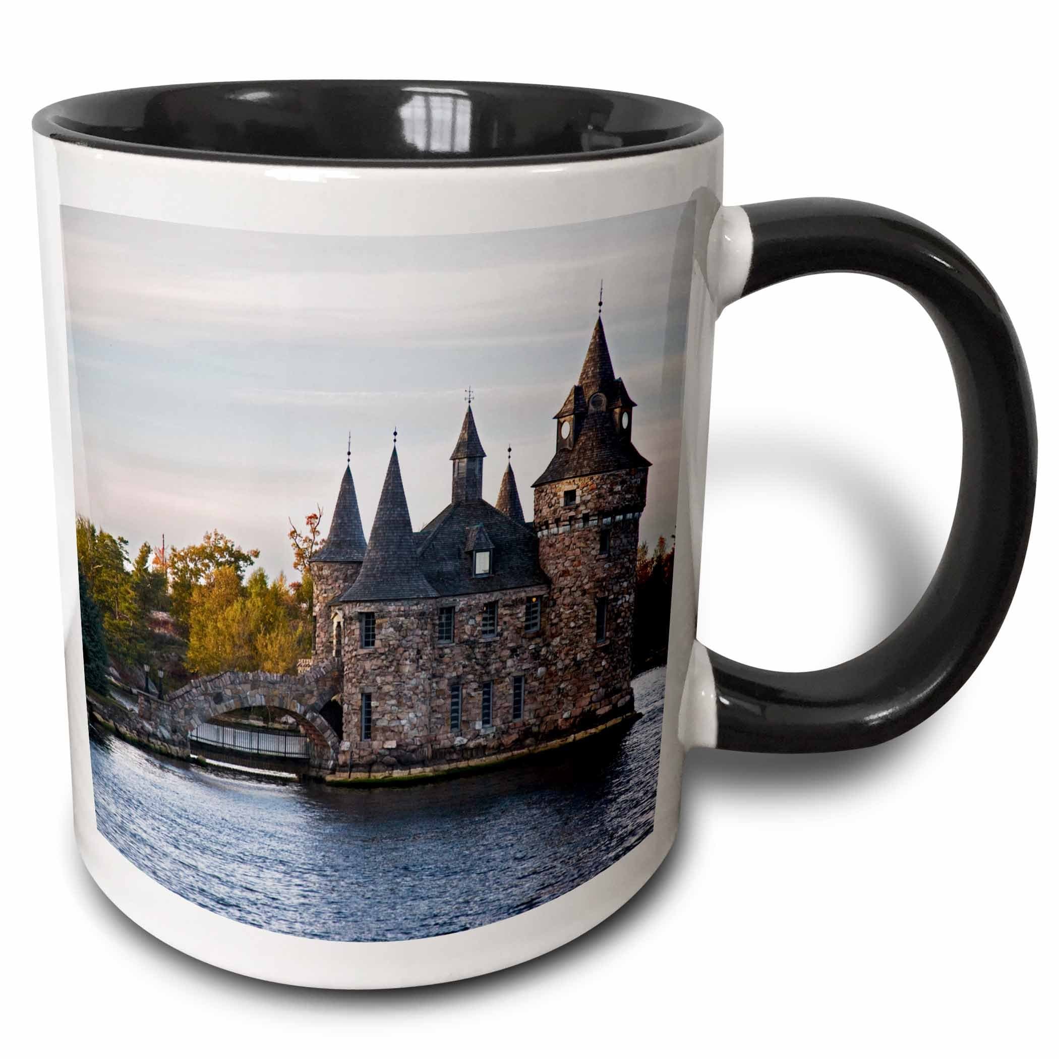 3dRose 93099_4 Boldt Castle, St Lawrence River, New York-US33 JRE0039-Joe Restuccia III Two Tone Mug 11 oz Black/White
