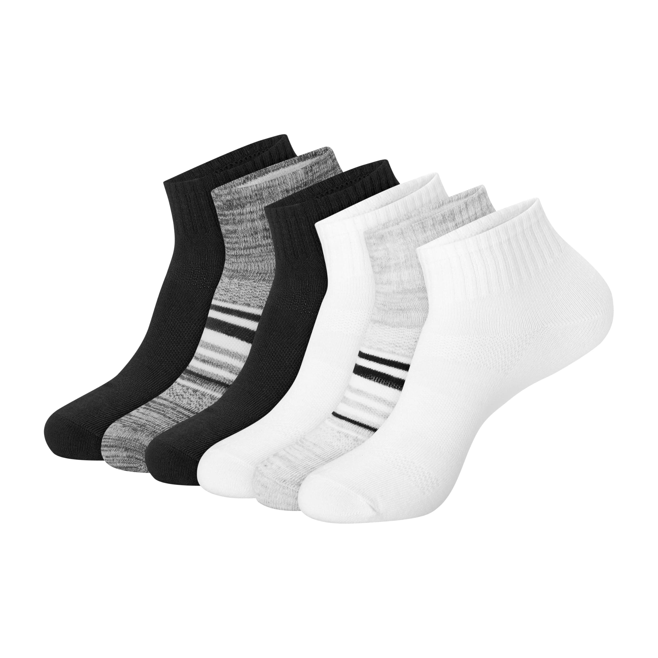 womens Hanes Women's 6-pair Lightweight Breathable Ventilation Ankle Socks