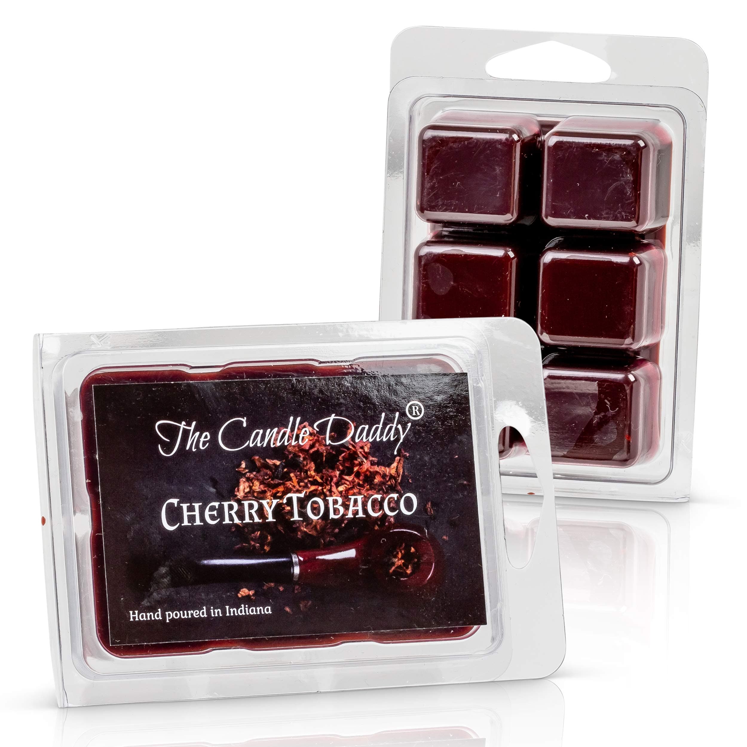 Cherry Tobacco Pipe Scented Melt - 1 Pack - 2 Ounces- 6 Cubes - Poured in the USA