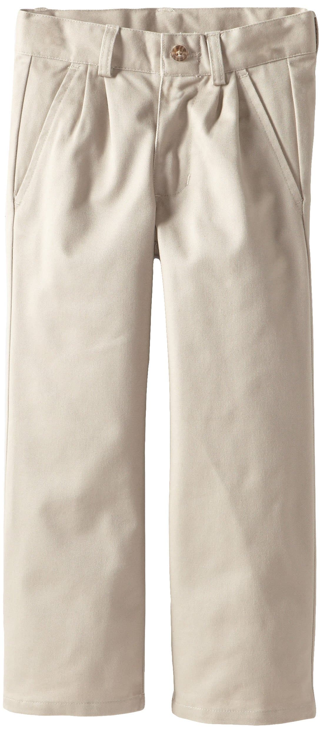 Nautica Boys' Uniform Pleated Twill Pant