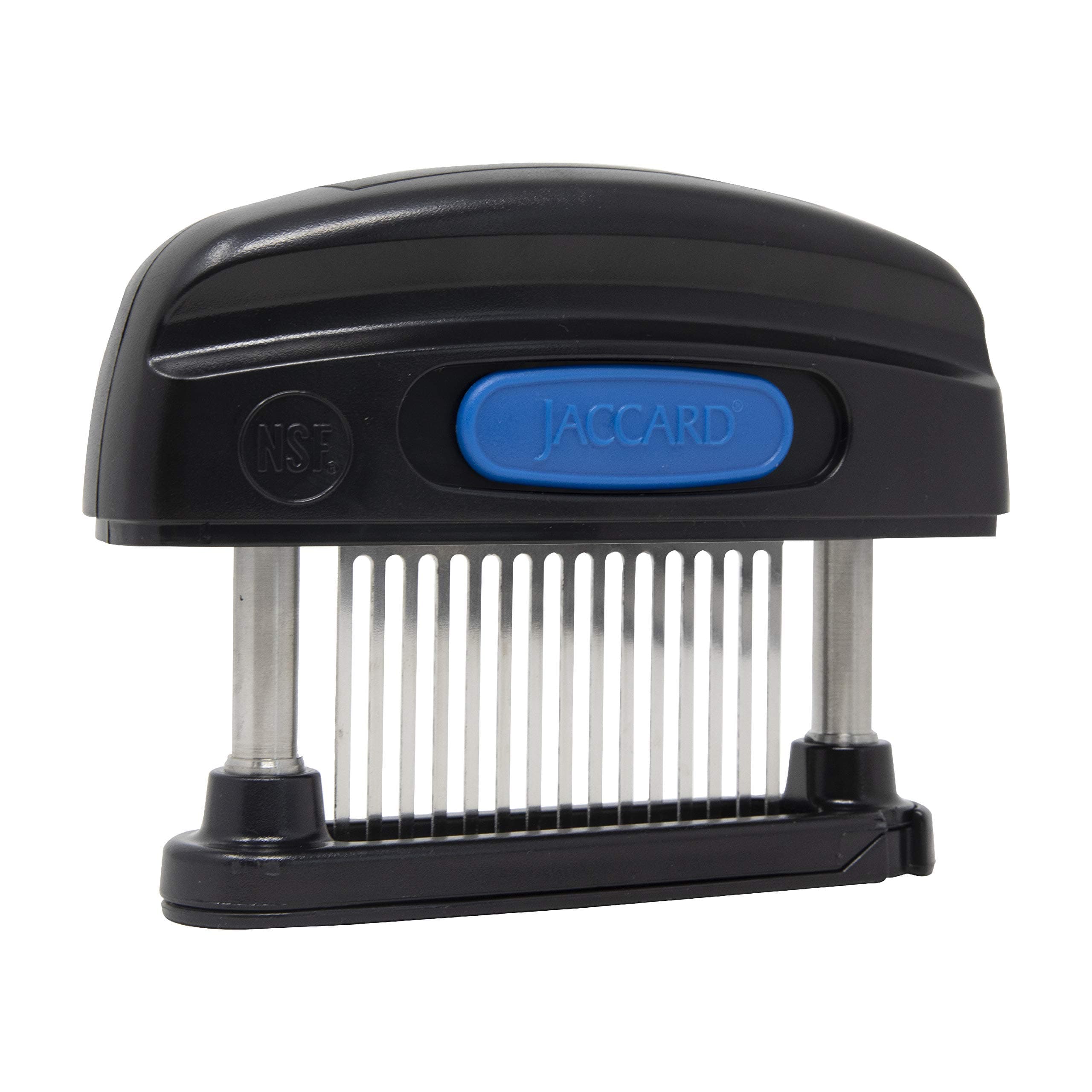 JCS 15-Blade Meat Tenderizer, Simply Better Meat Tenderizer, Stainless Steel Columns/ Removable Cartridge, NSF Approved, Black