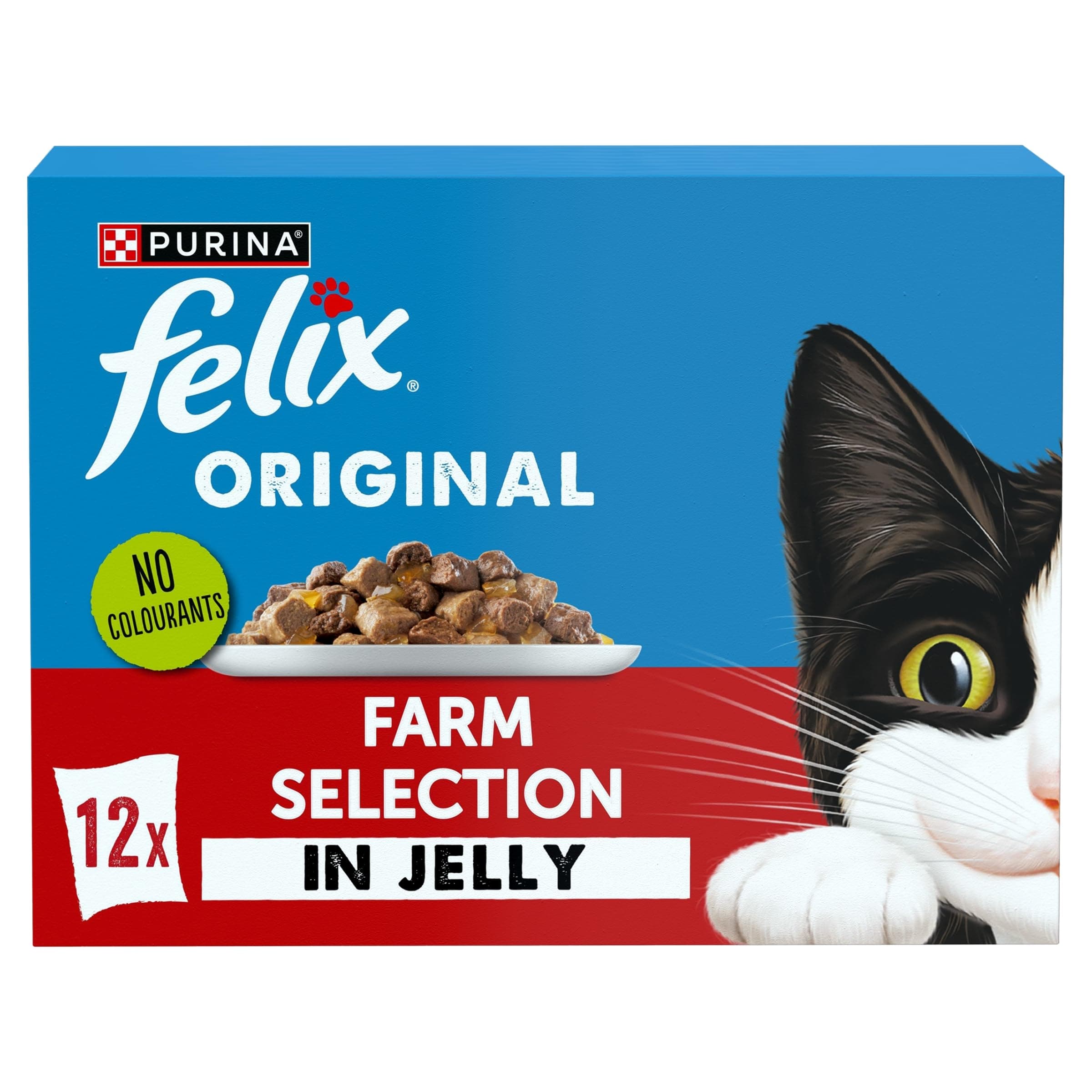 Original Farm Selection in Jelly Wet Cat Food 12x85g (Pack of 4)