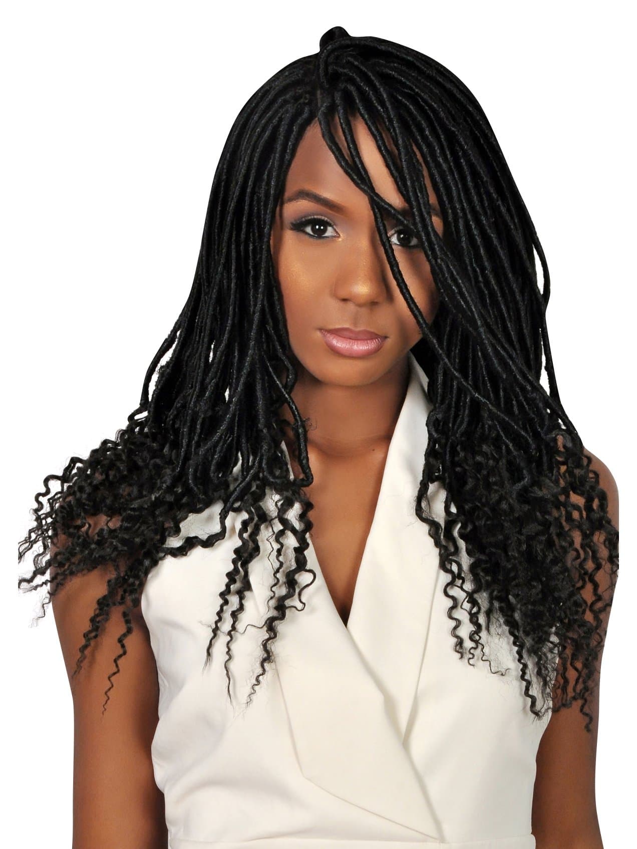 Goddess Faux Locks Wig - Color 1-22 inches