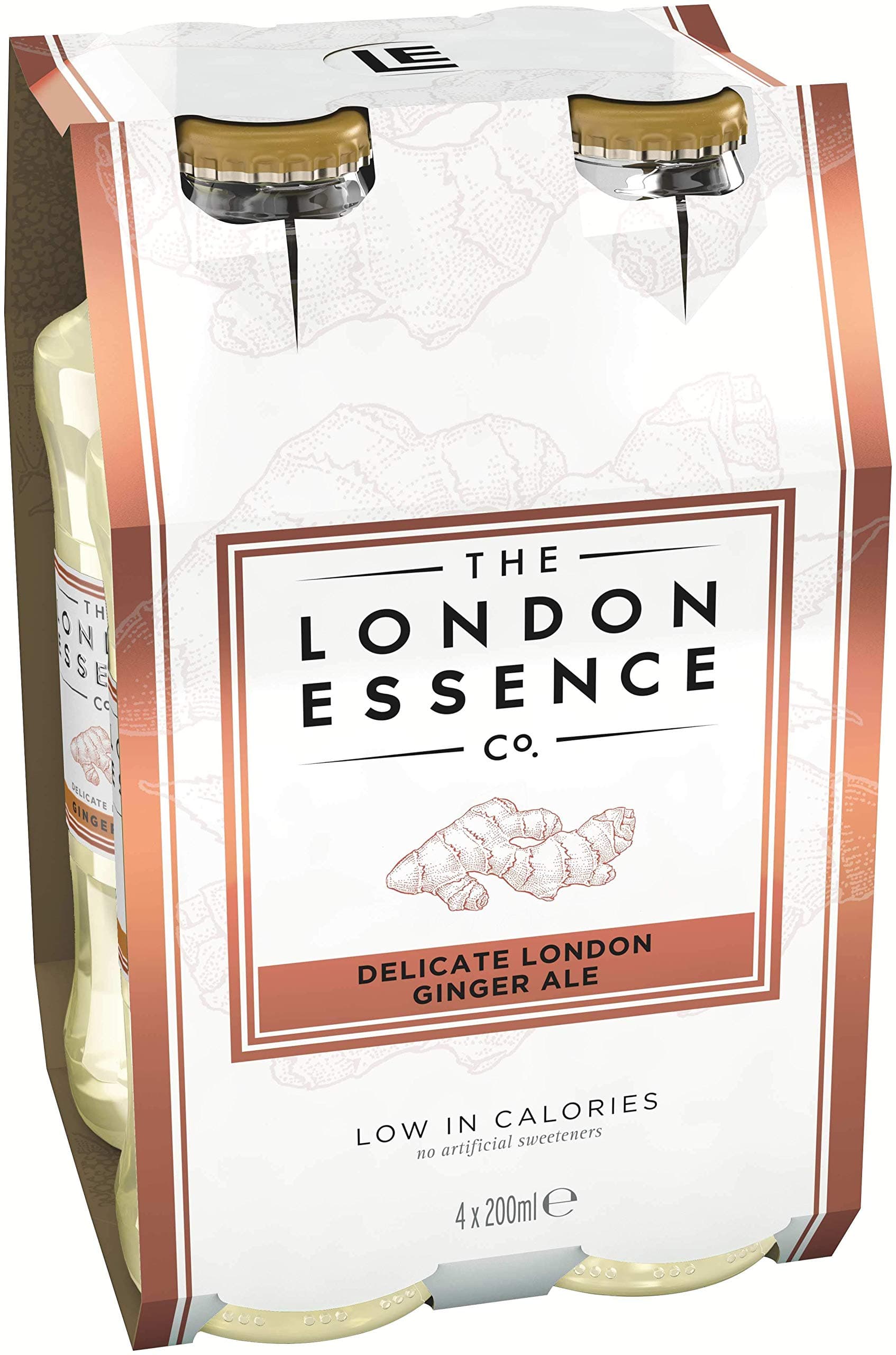 The London Essence Co. Ginger Ale, 4 x 200ml Bottles