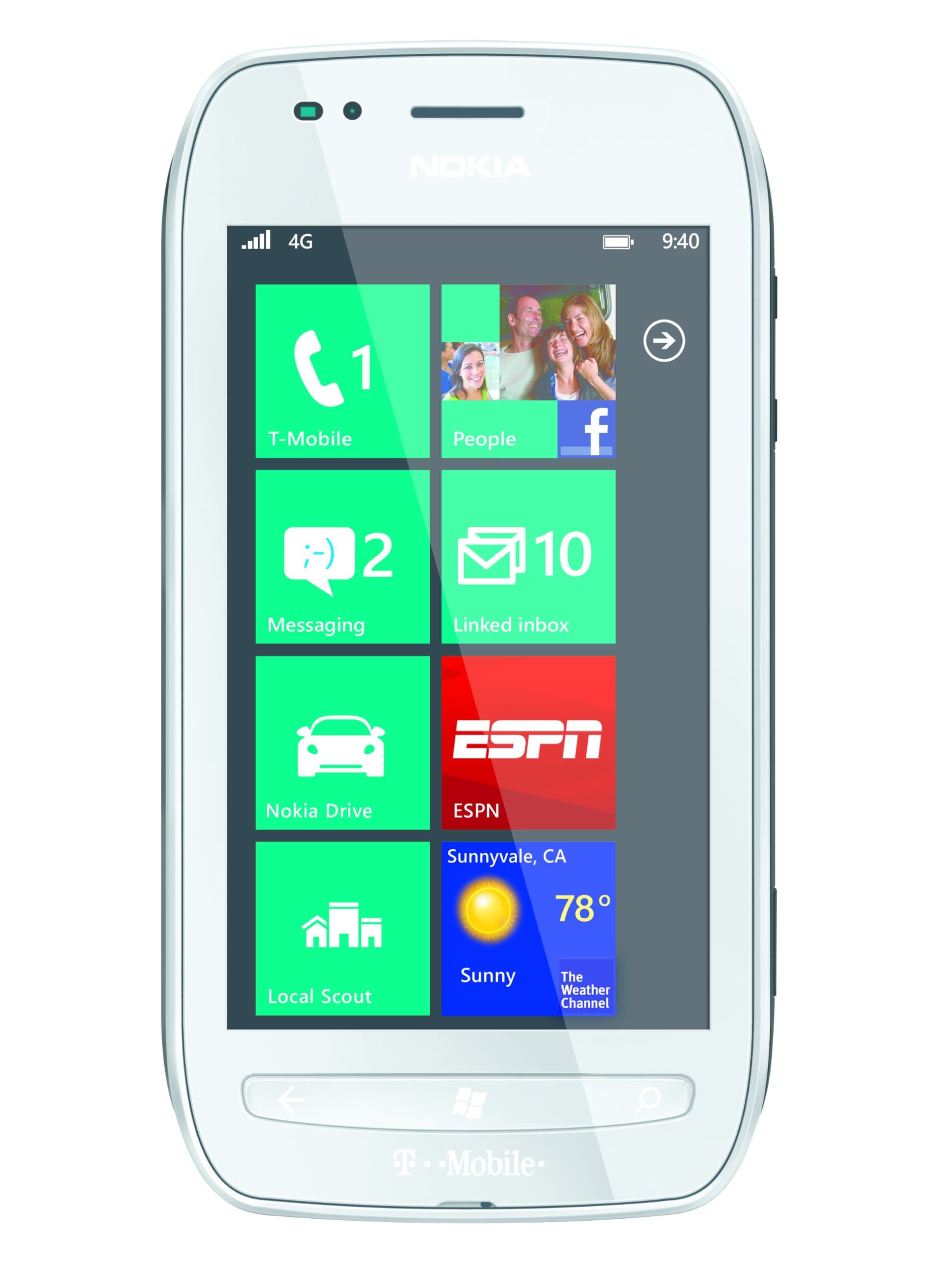 Nokia Lumia 710 Unlocked GSM Touchscreen Phone with Windows 7.5 OS, 5MP Camera, GPS, Wi-Fi and Bluetooth - White
