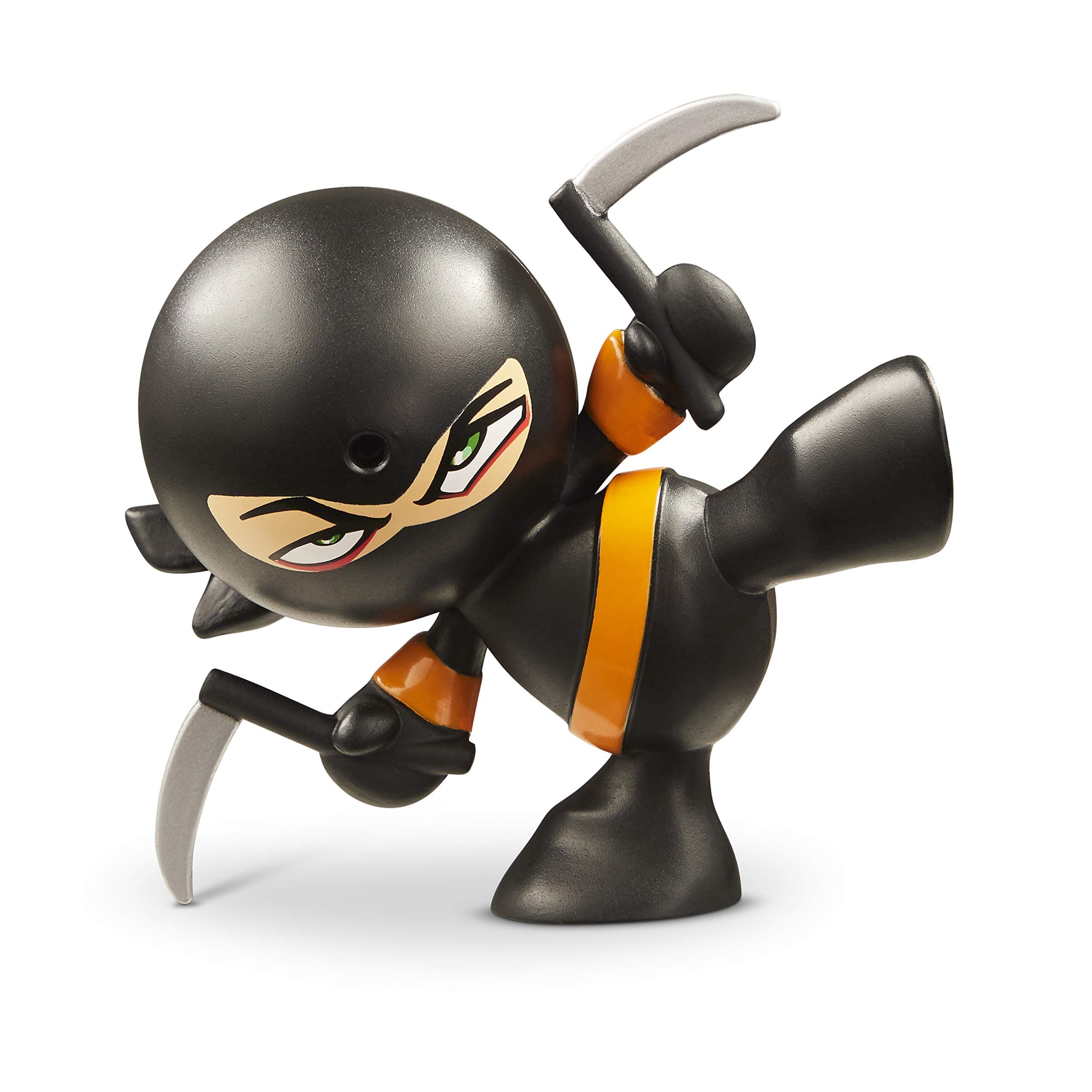 Fart Ninjas 70503 (BLACK/ORANGE) KUNG PI YEW Toy, 8.9-Centimetres